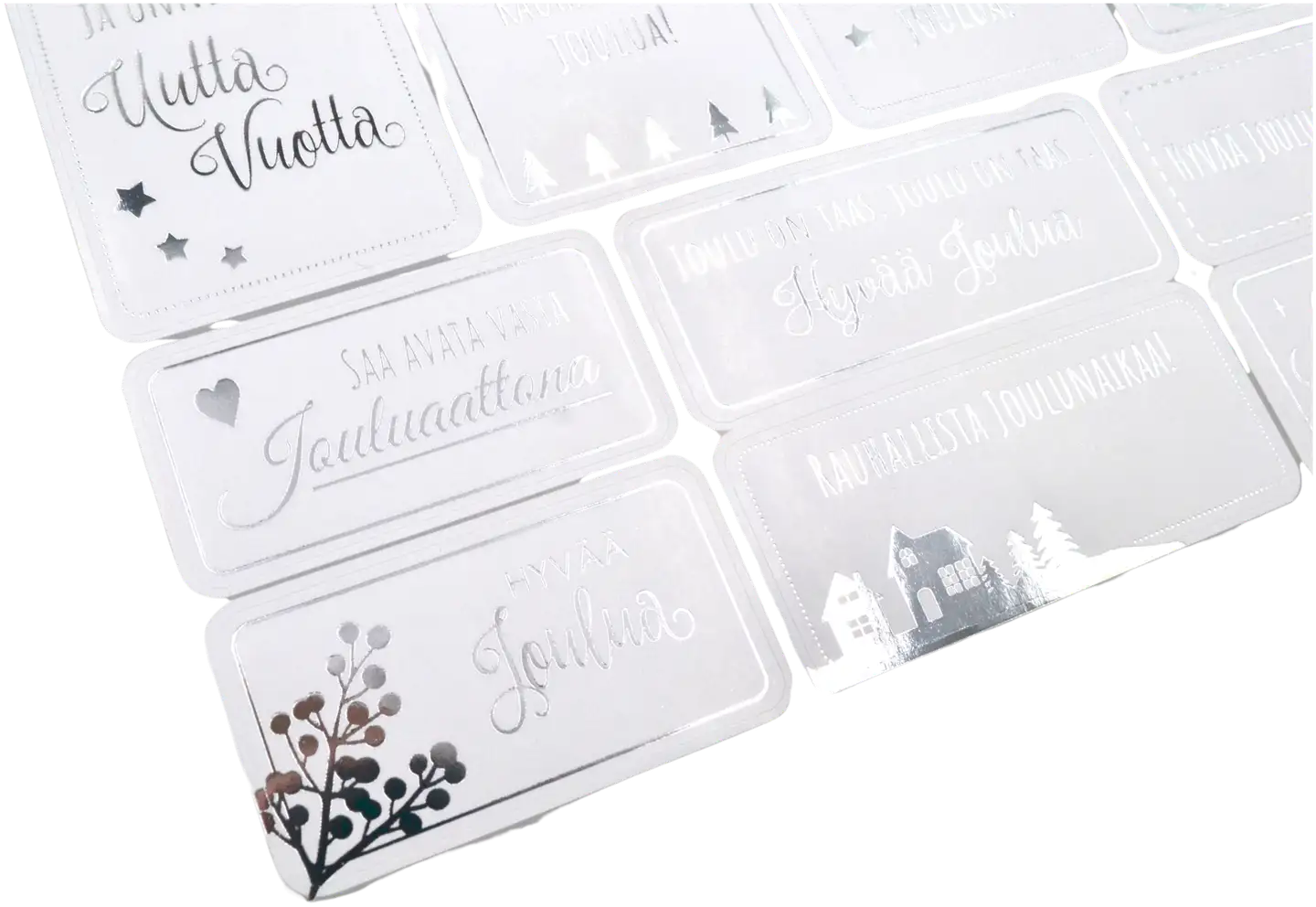 J.K. Primeco Pakettitarra Joulu hopeafolio 3ark - 2