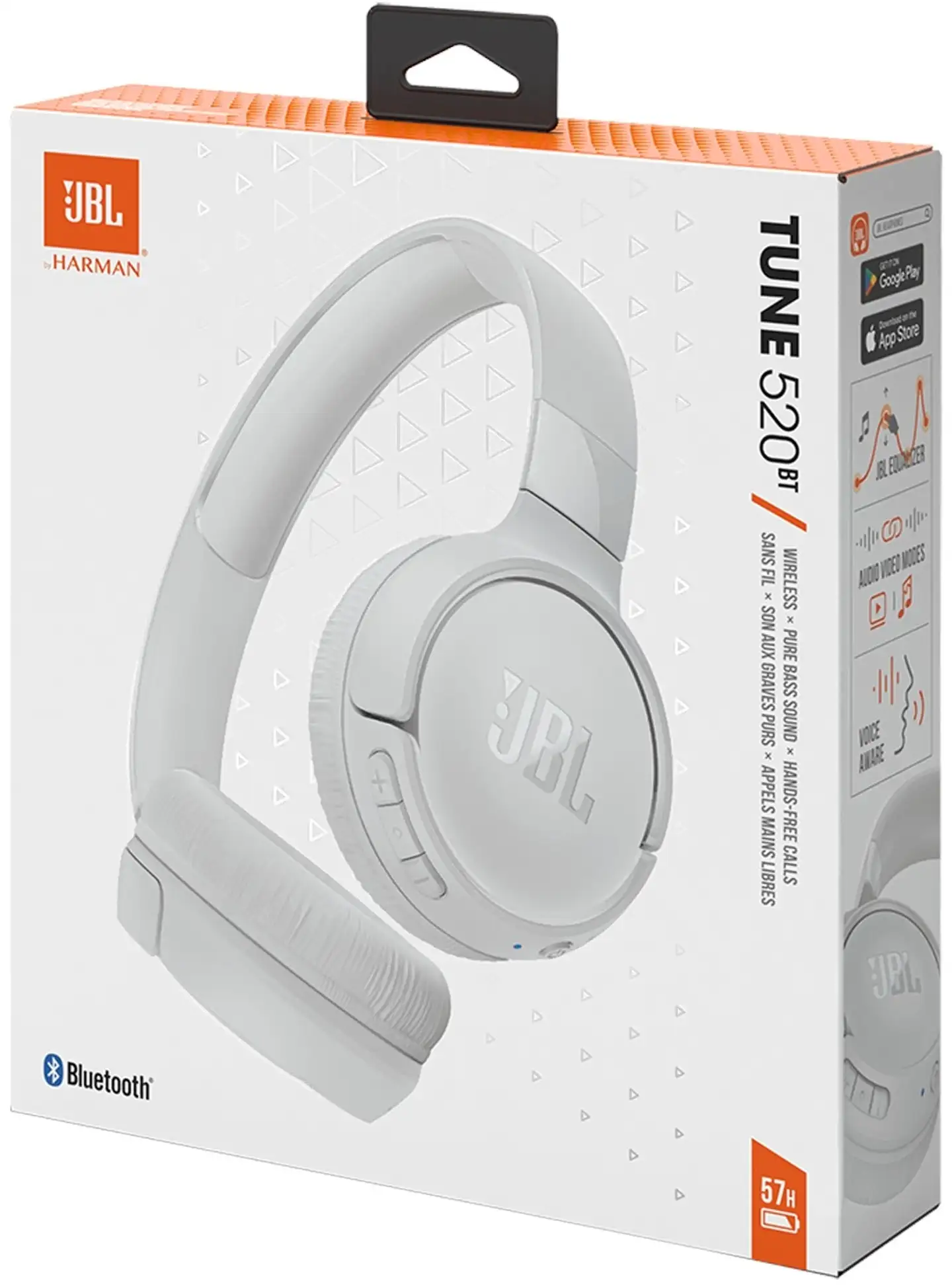 JBL langattomat sankakuulokkeet Tune 525BT valkoinen - 11
