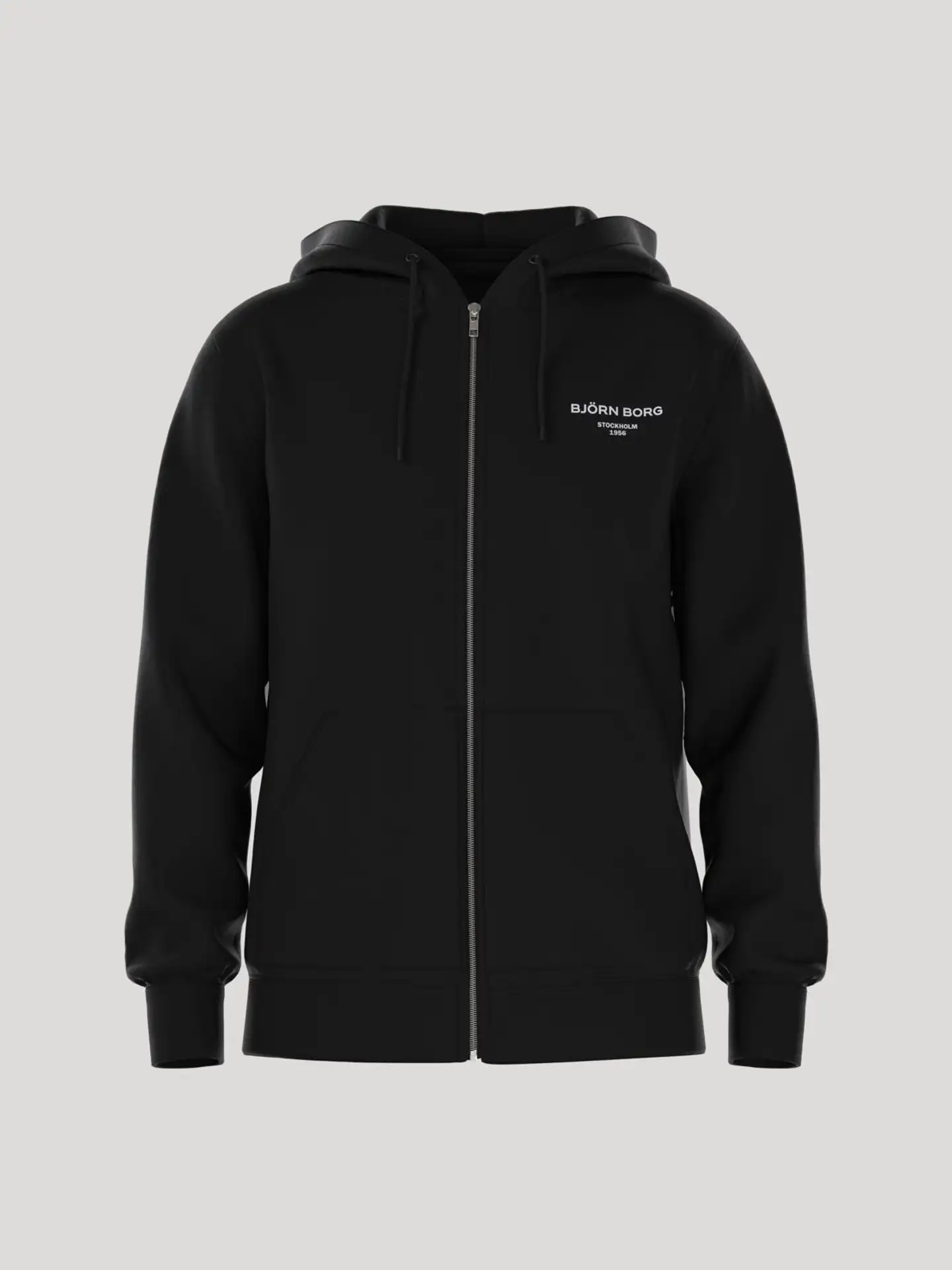 Björn Borg miesten vetoketjullinen huppari Essential 1 - Black beauty - 1