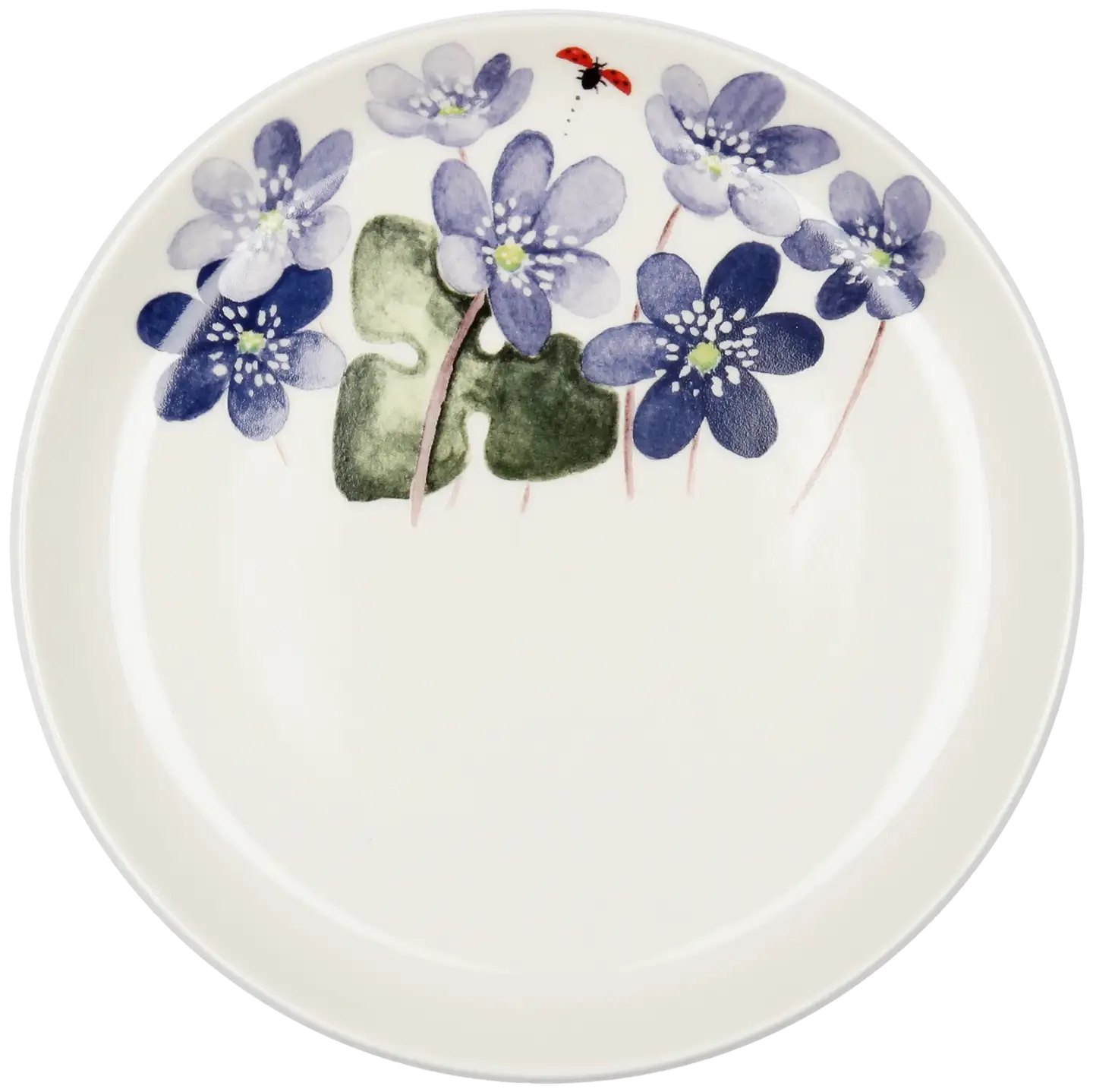 Kultakeramiikka lautanen Sinivuokko 19 cm