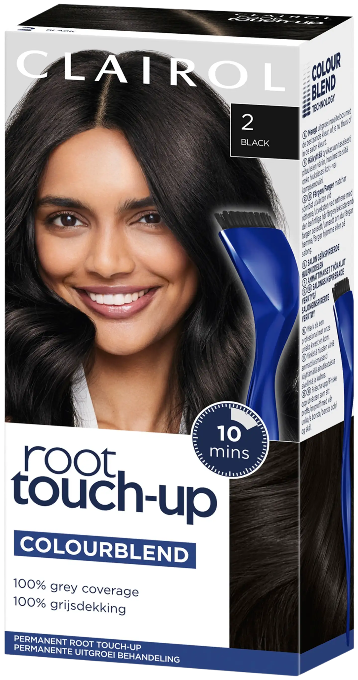 Clairol Root touch-up tyviväri 2 musta