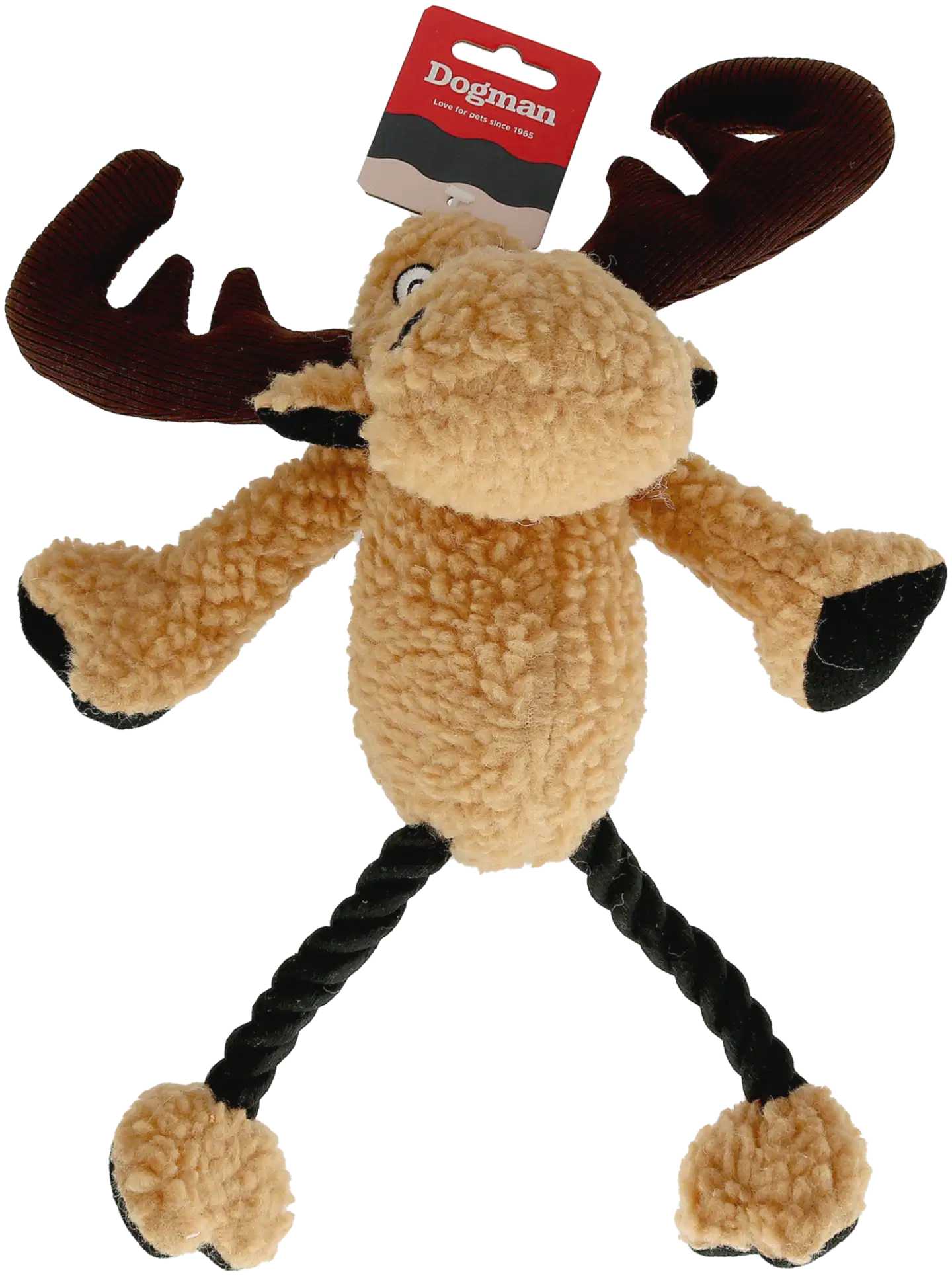 Dogman Koiranlelu Hirvi vingulla ruskea33cm