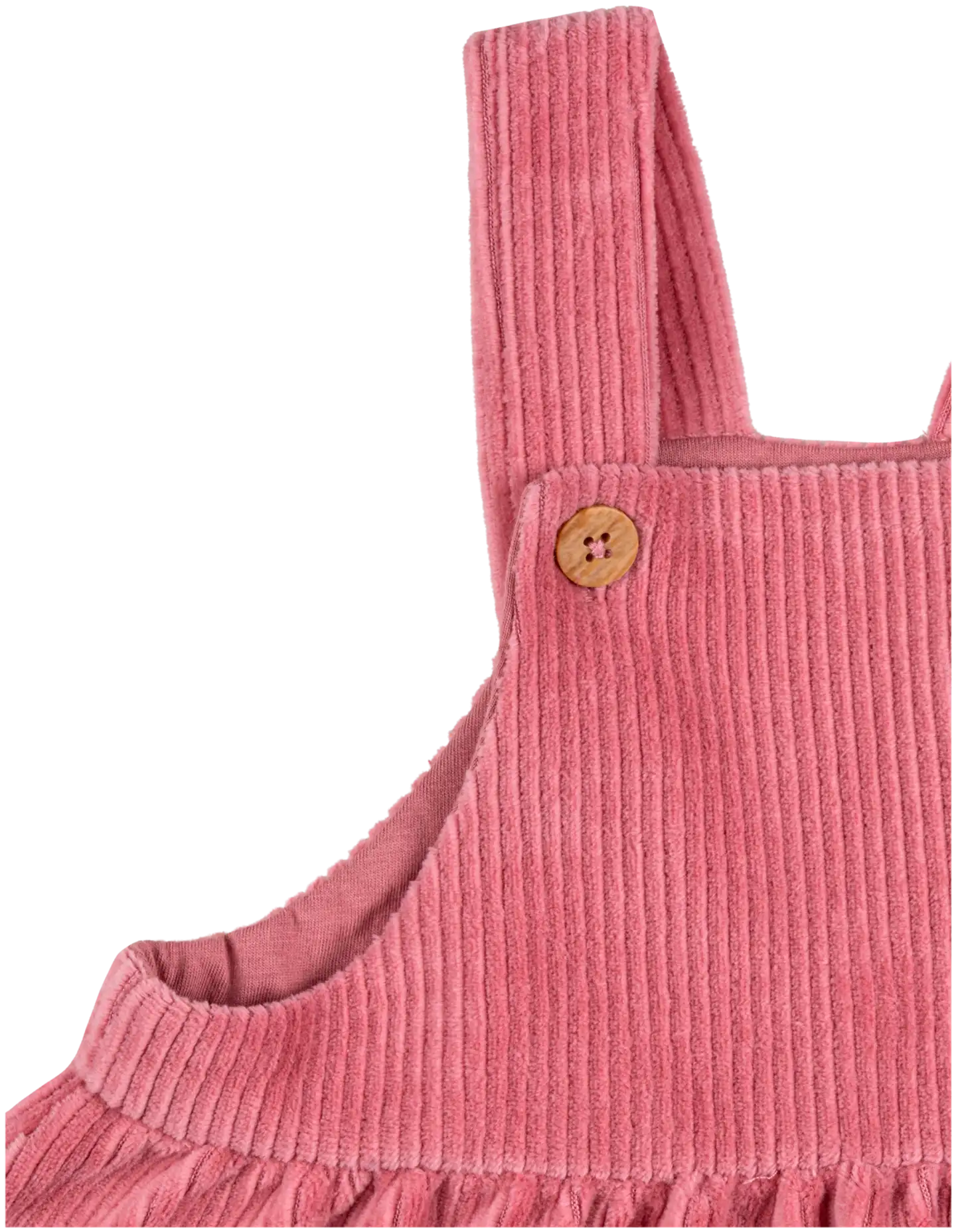 TEX BABY vauvojen lappuhame vakosamettia I990701 - PINK DARK - 3