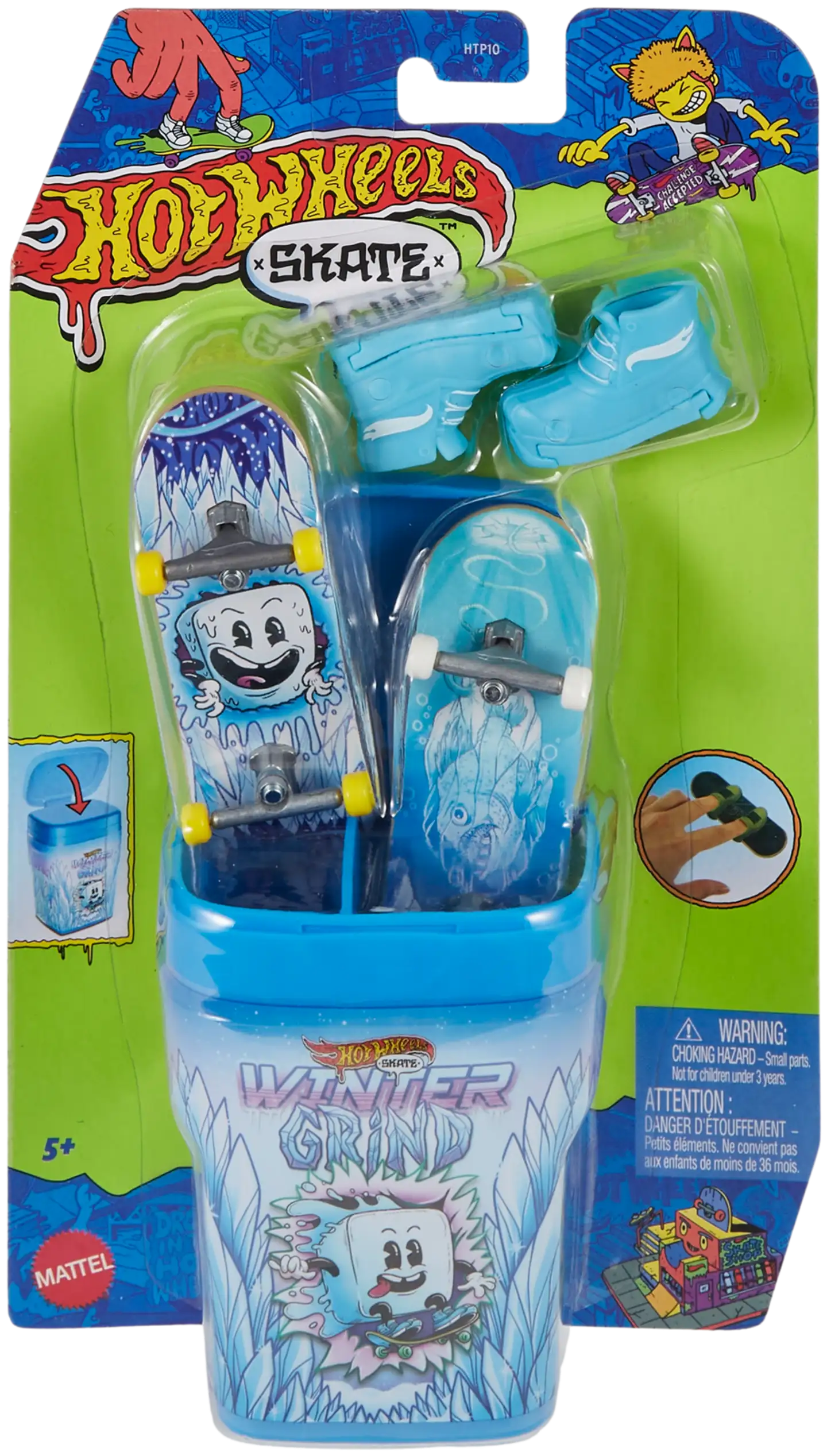 Hot Wheels sormiskeittilaudat SkateGum Container 2 kpl, erilaisia - 3