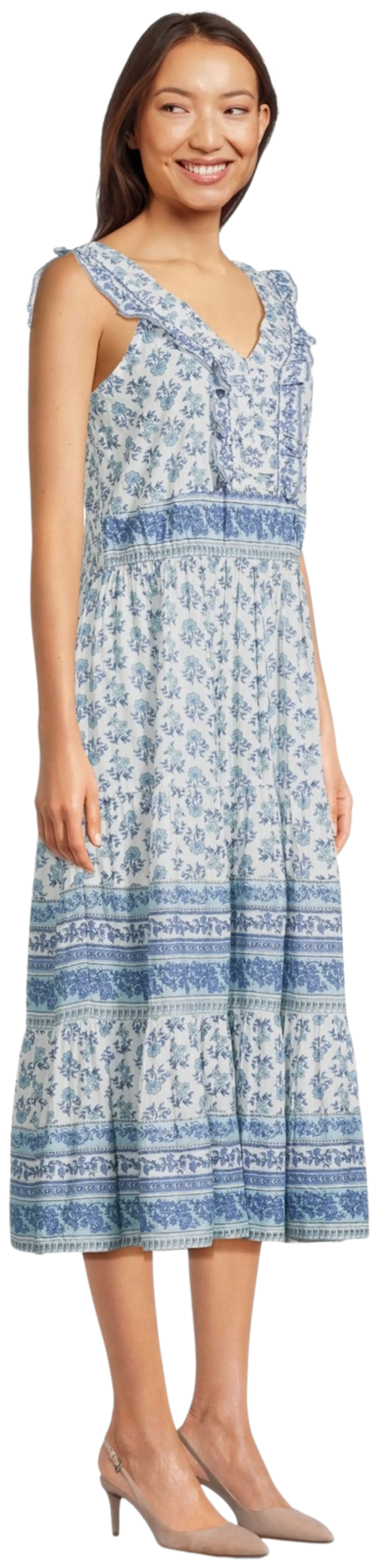 Margaux Riviera naisten mekko SDL-014 - Blue/white aop - 4