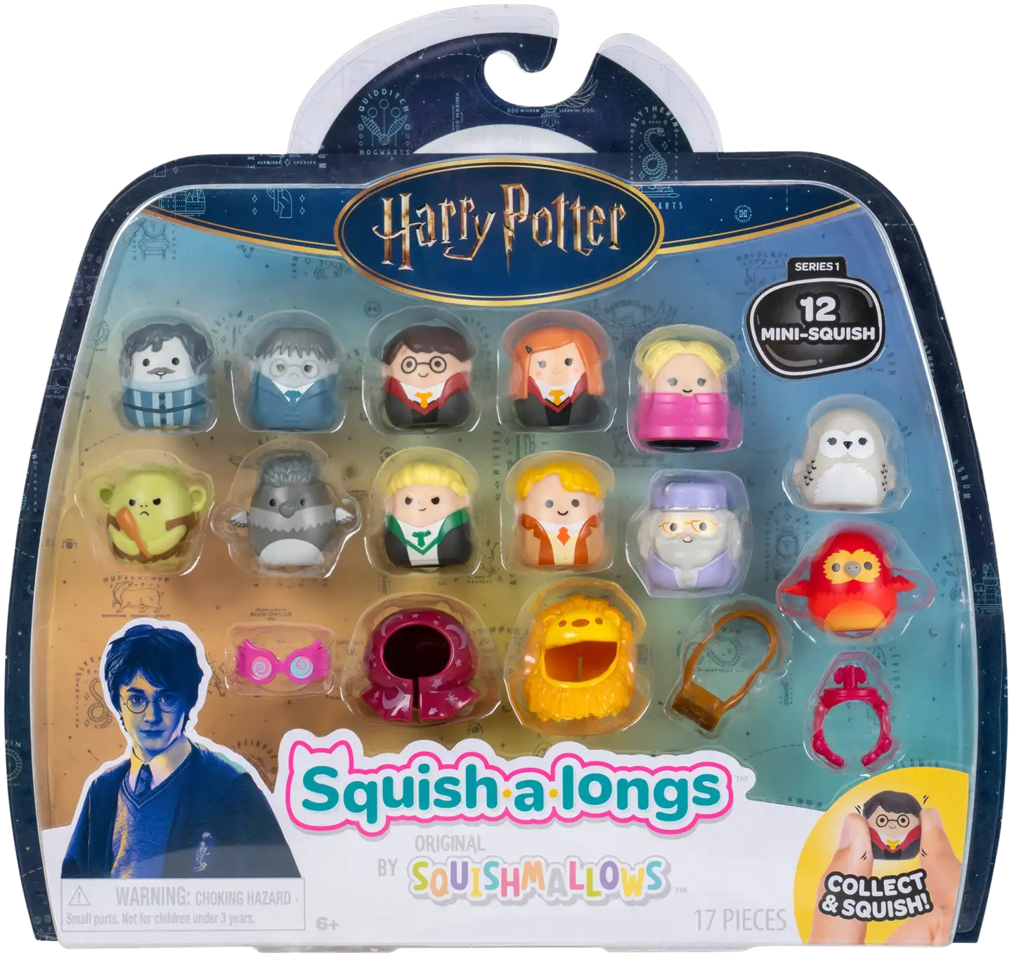 Squish-a-longs hahmo 2,5 cm Harry Potter 12 kp - 1