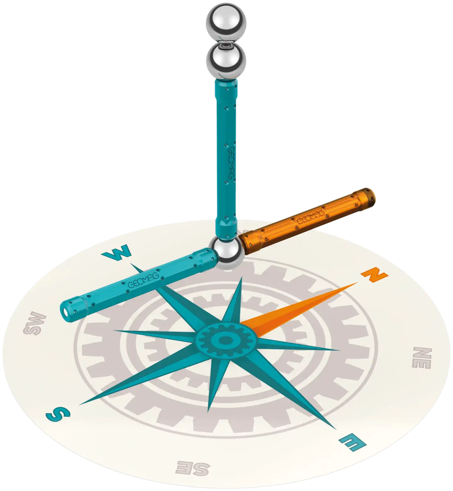 Geomag Mechanics Motion Kompassi -magneettirakennussetti 35 osaa - 3