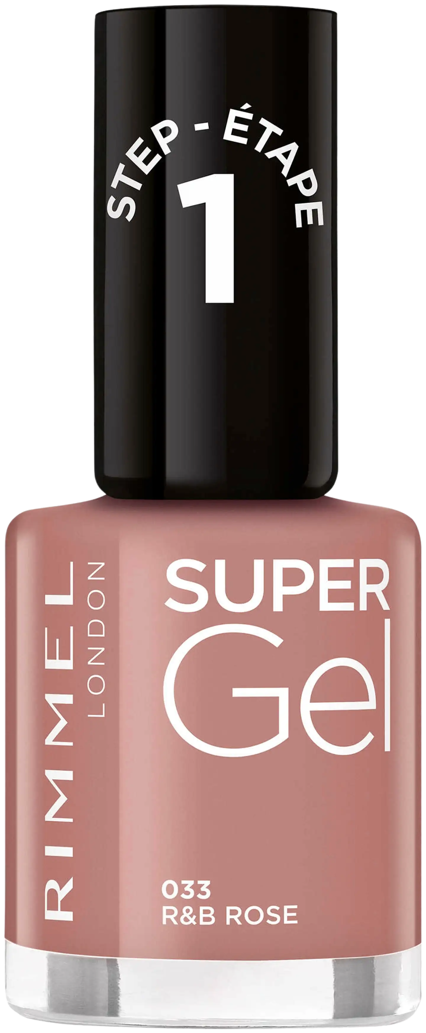 Rimmel Super Gel 033 R&B Rose kynsilakka 12 ml - 1