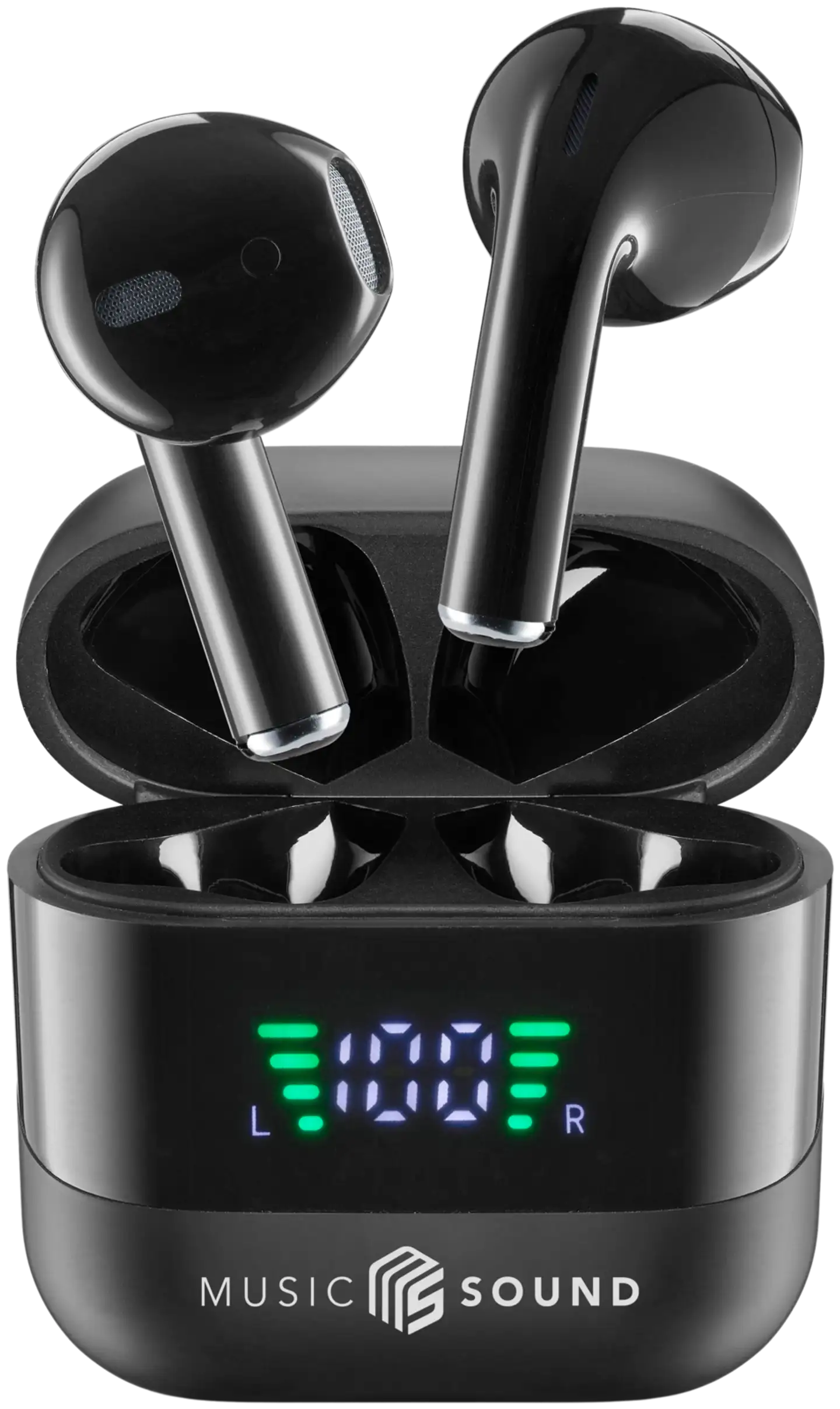 MusicSound langattomat nappikuulokkeet Spark musta - 1