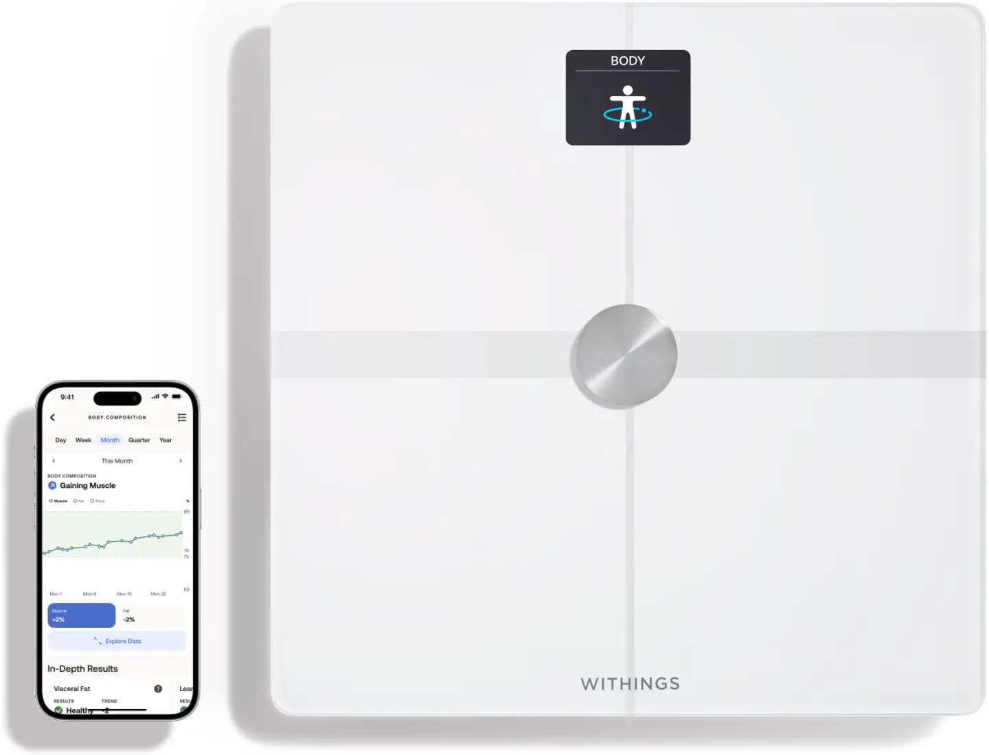 Withings Kehonanalyysivaaka Body Smart  valkoinen - 2