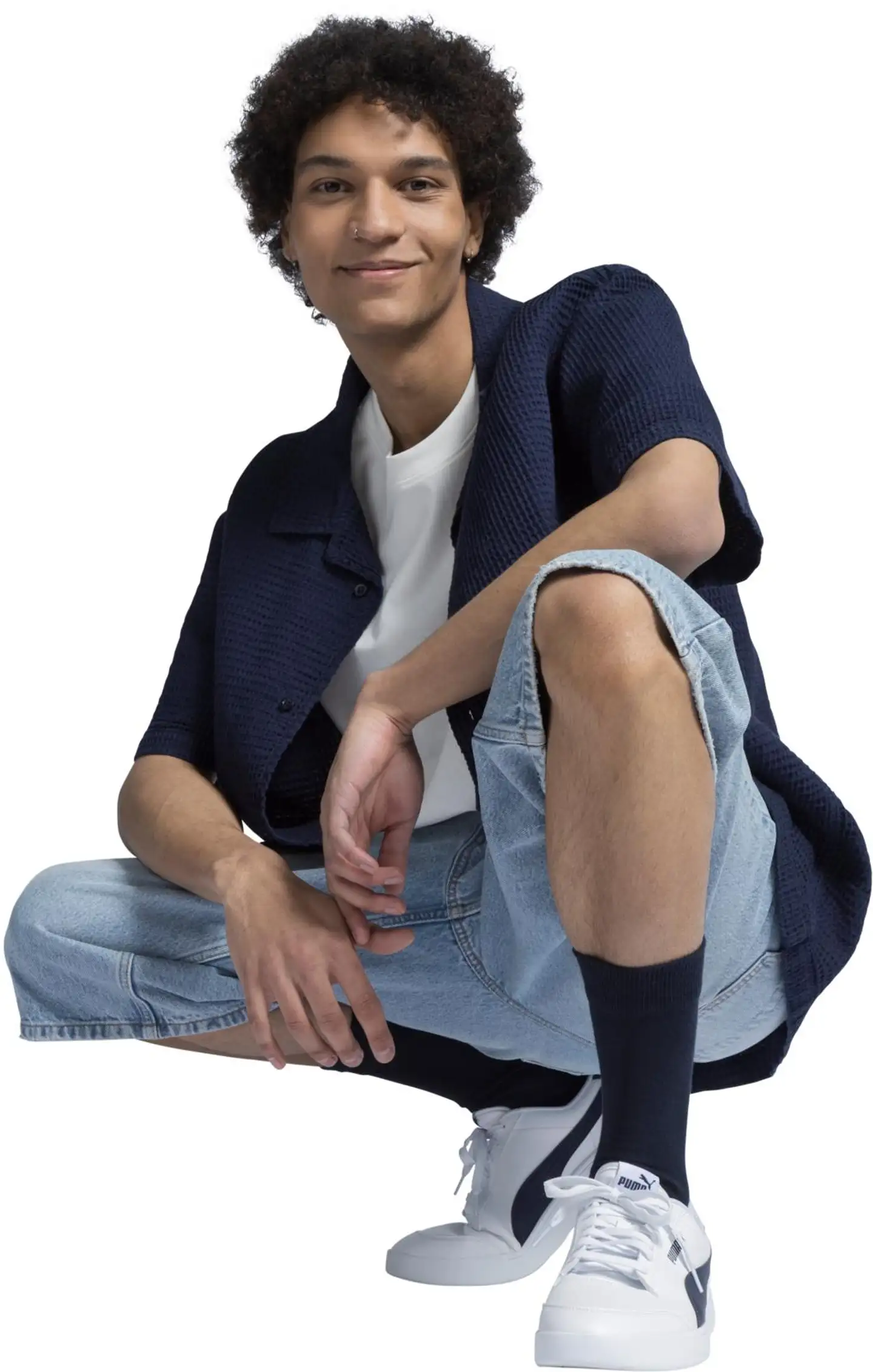 WKLY. miesten lyhythihainen paita 194W252509 - Navy Blazer - 11