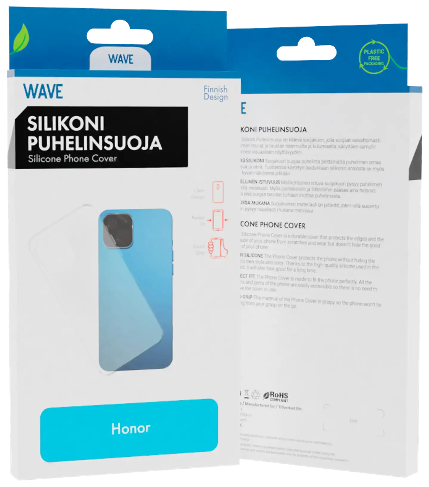 Wave Silikonisuoja, Honor Magic6 Lite 5G, Kirkas - 1