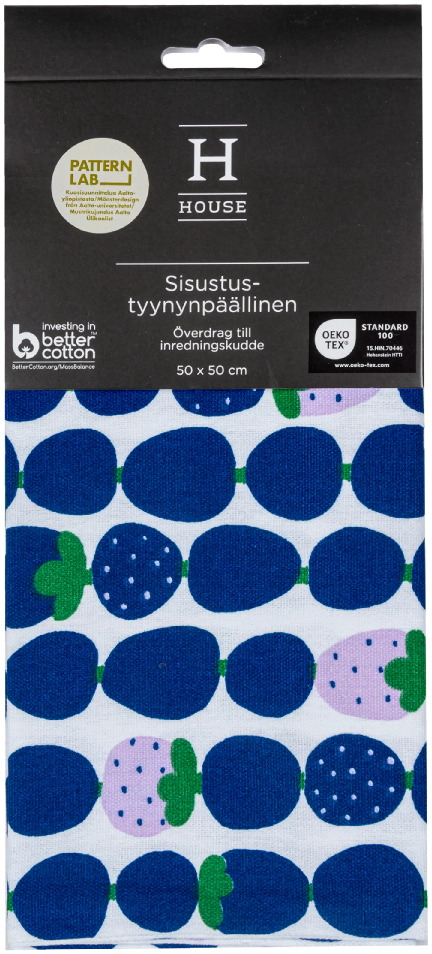 House sisustustyynynpäällinen Mustikka 50x50 cm - 2