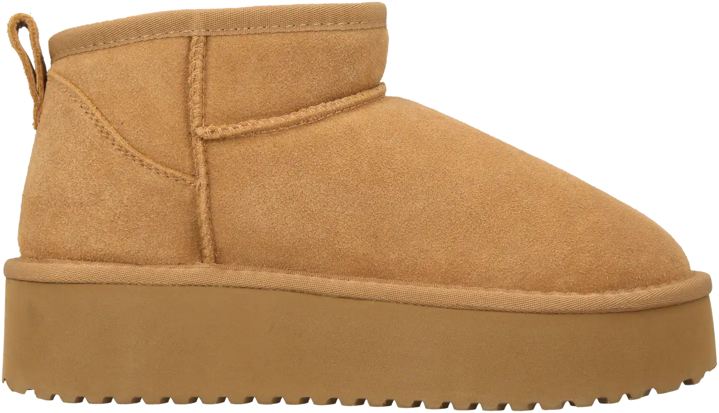 WKLY. naisten nilkkurit Rebecca - Camel Suede - 1