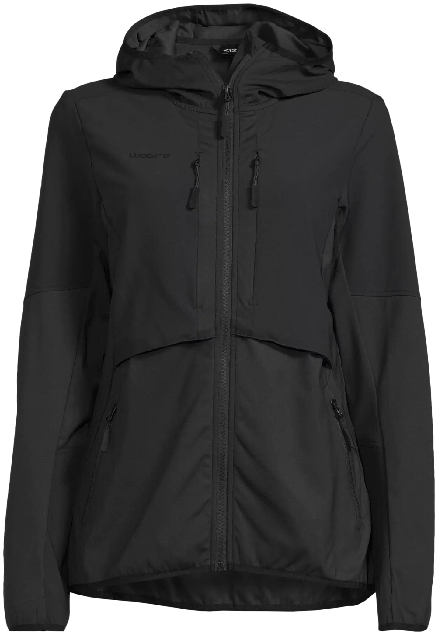 Luode12 naisten retkeily- ja ulkoilutakki 223L112664 - Jet Black - 2