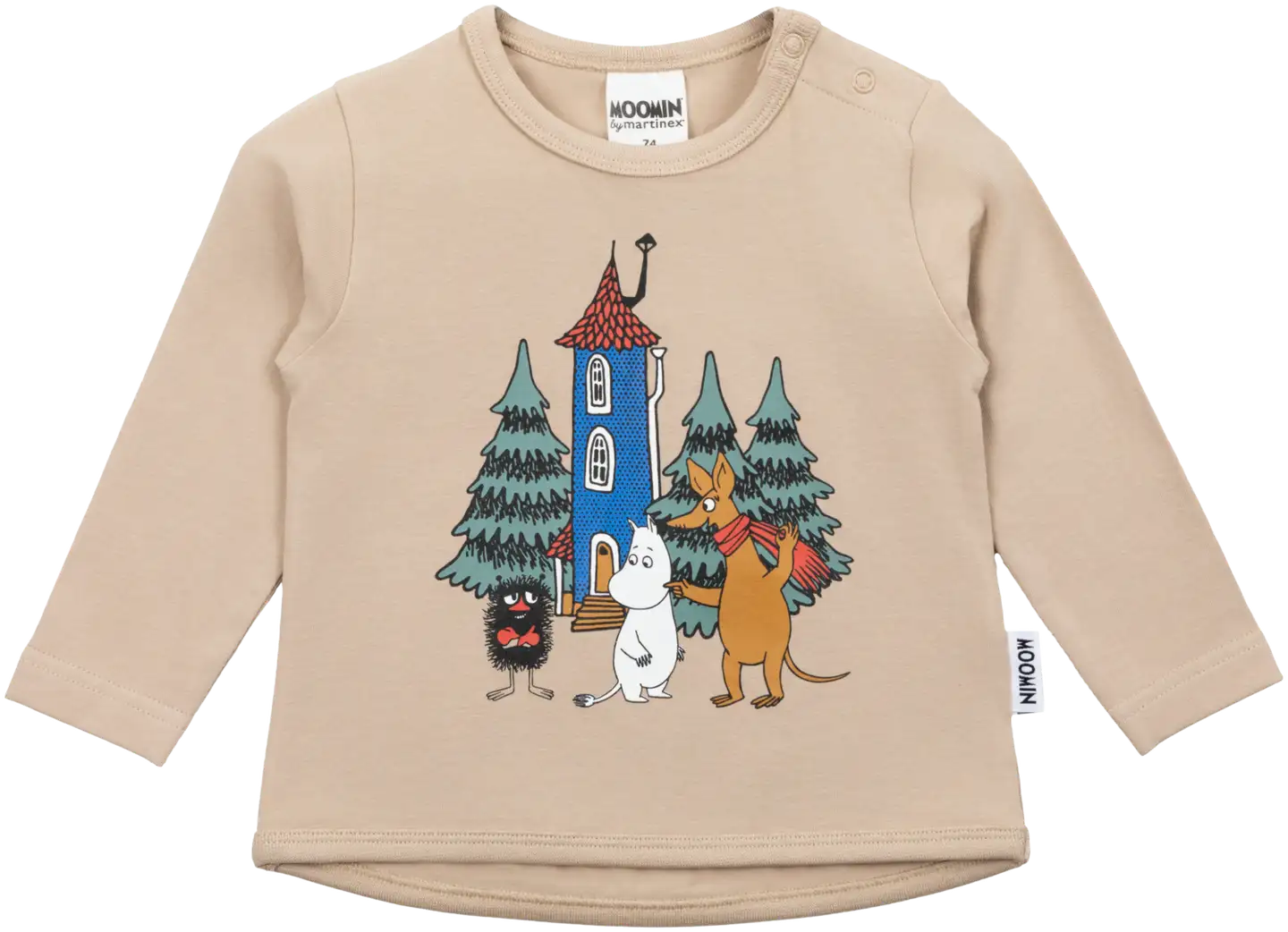 Moomin by Martinex vauvojen paita Pihajuhla 590082 - BEIGE - 1
