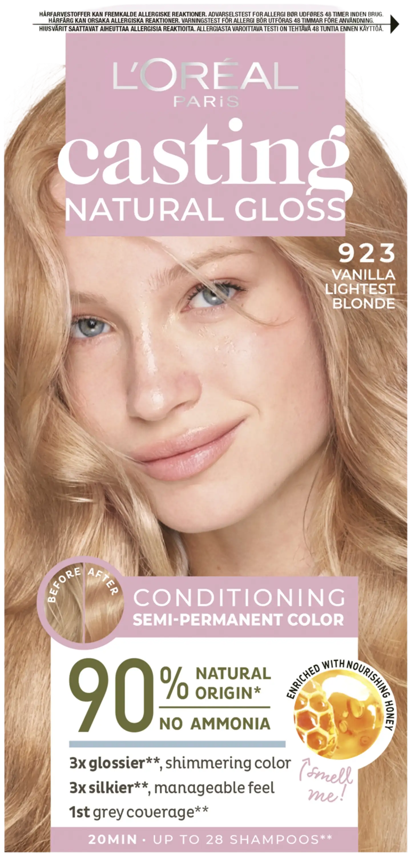 L'Oréal Paris Casting Natural Gloss 923 Vanilla Lightest Blonde - 1