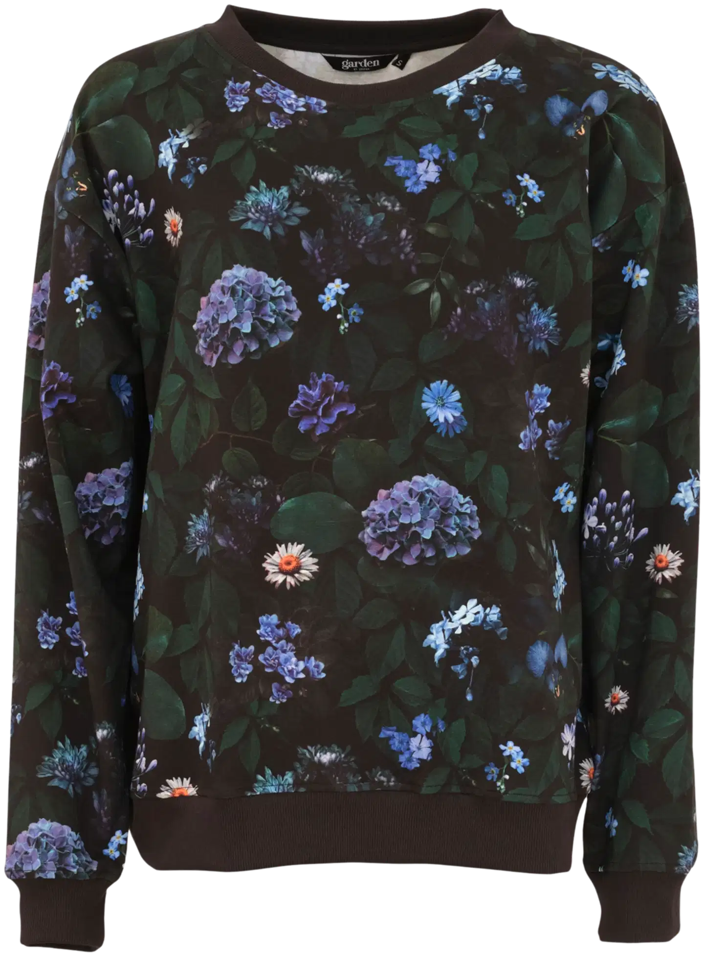 Garden by Uhana College, Hortensia - Black aop - 1