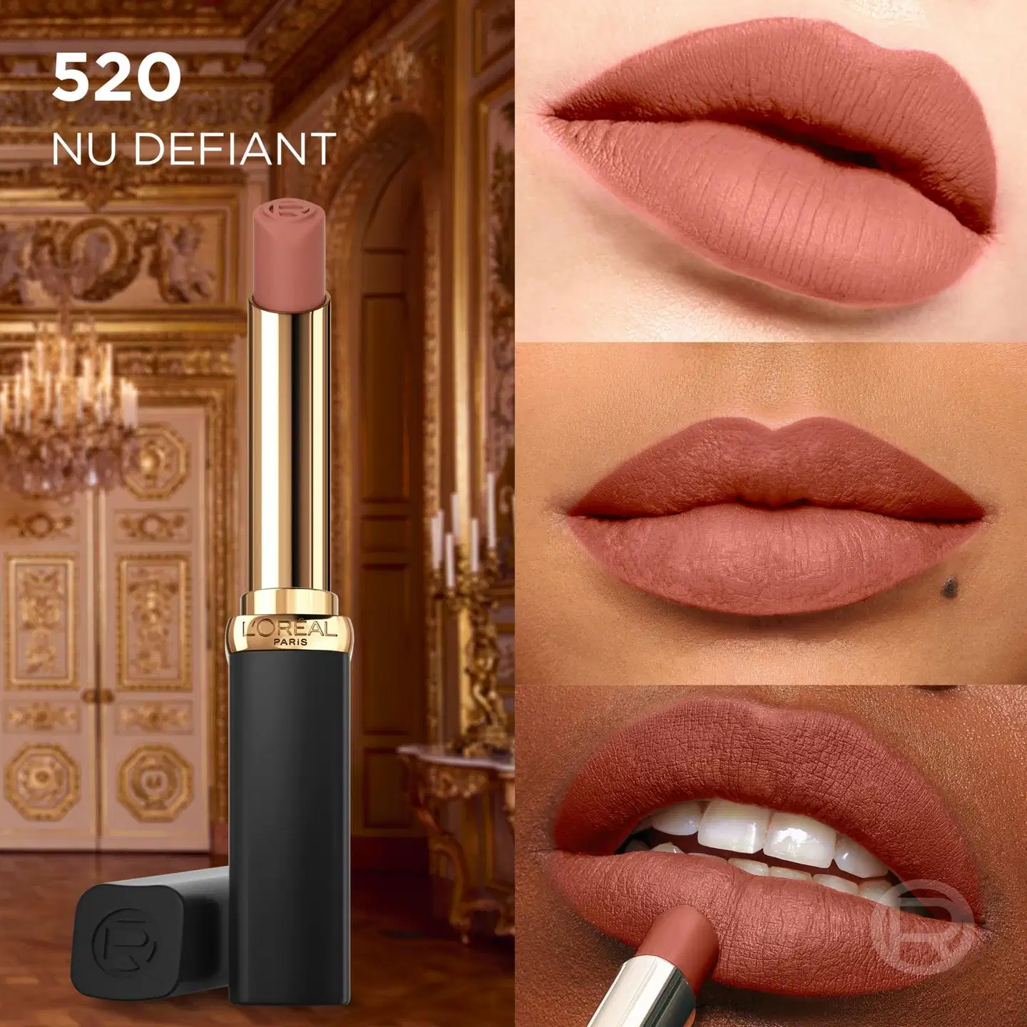 L'Oréal Paris Color Riche Intense Volume Matte 520 Le Nude Defiant huulipuna 1,8g - Le Nude Defiant - 3