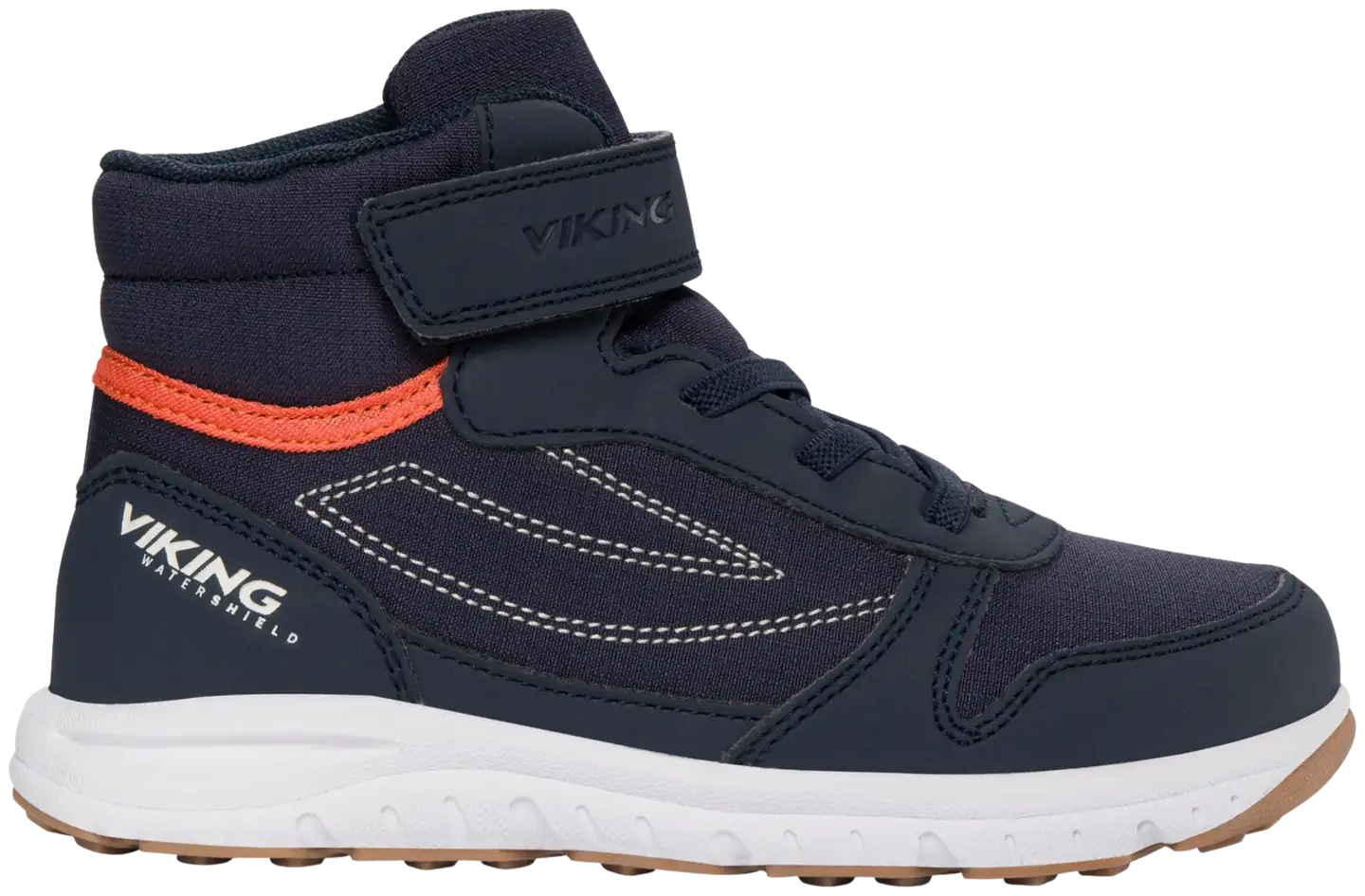 Viking lasten vedenpitävä ulkoilukenkä Hovet Mid - NAVY/ORANGE - 1