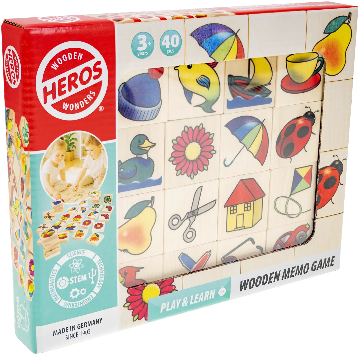 Heros lelu Play and Learn Kuvamuistipeli 40 osaa - 4