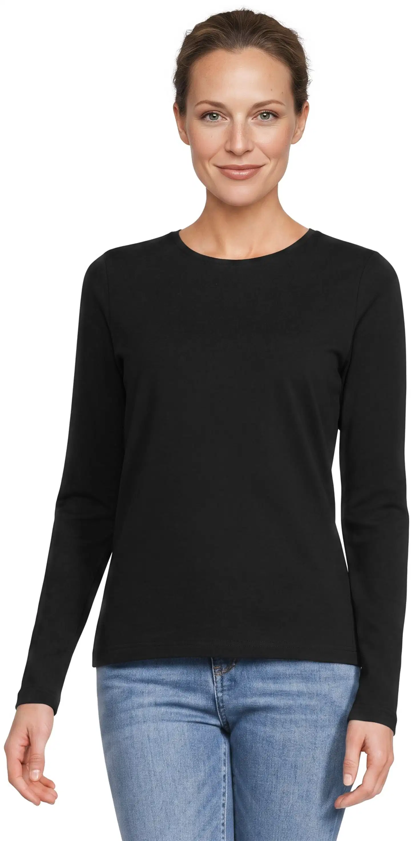 House naisten trikoopusero Donna O - Jet black - 1