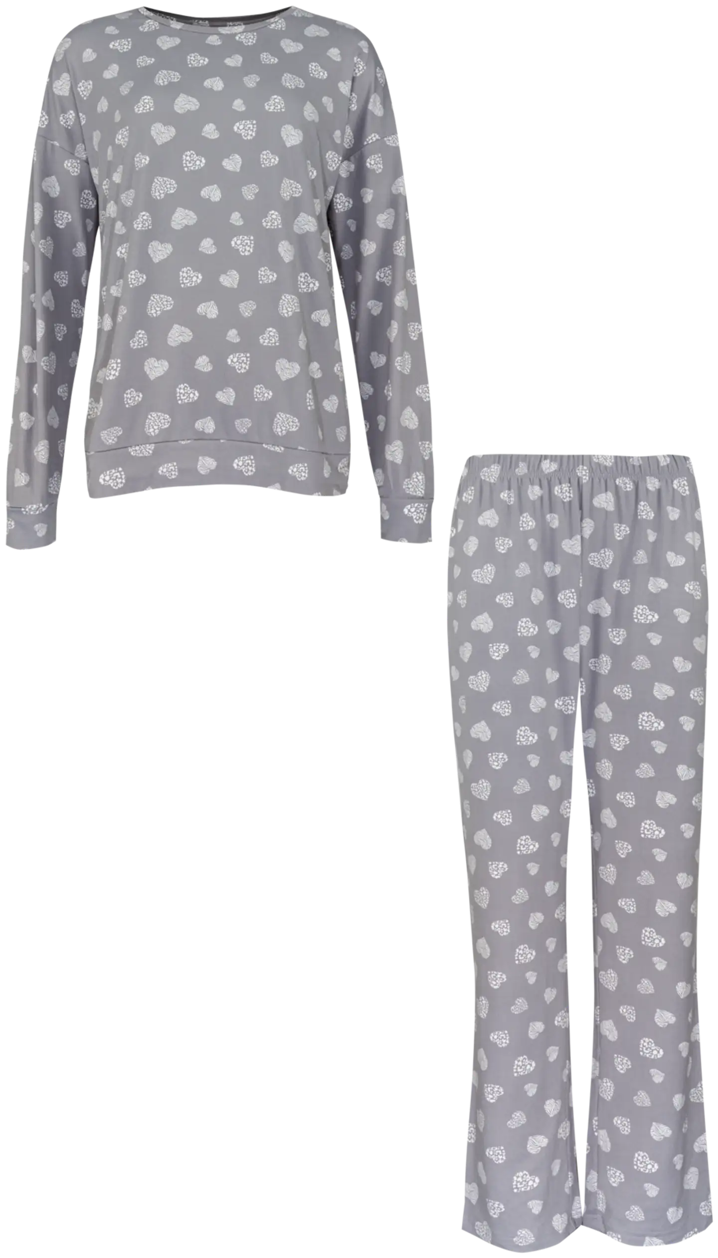 TEX naisten pyjama I973897 - grey light - 1