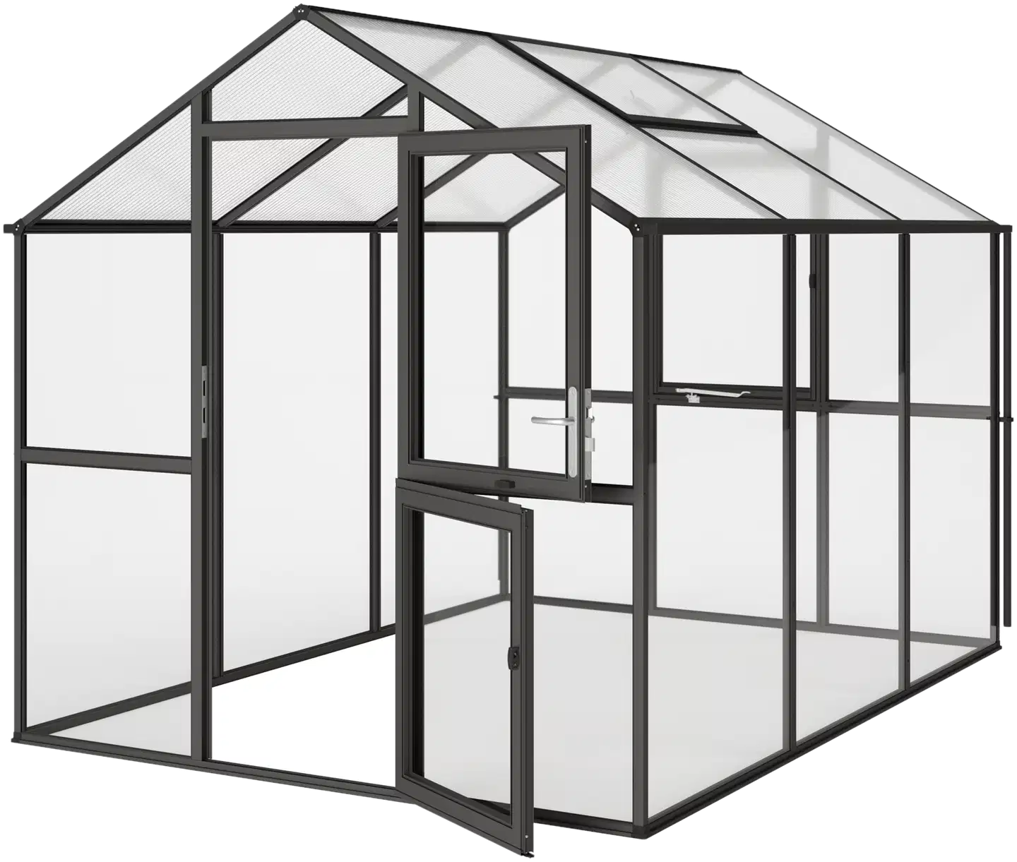 Kreative Gartentechnik kasvihuone Aptasia III 7,53 m2 antrasiitinharmaa - 1