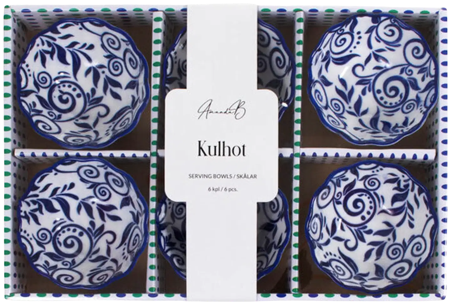 AmandaB kulhosetti  6kpl sininen