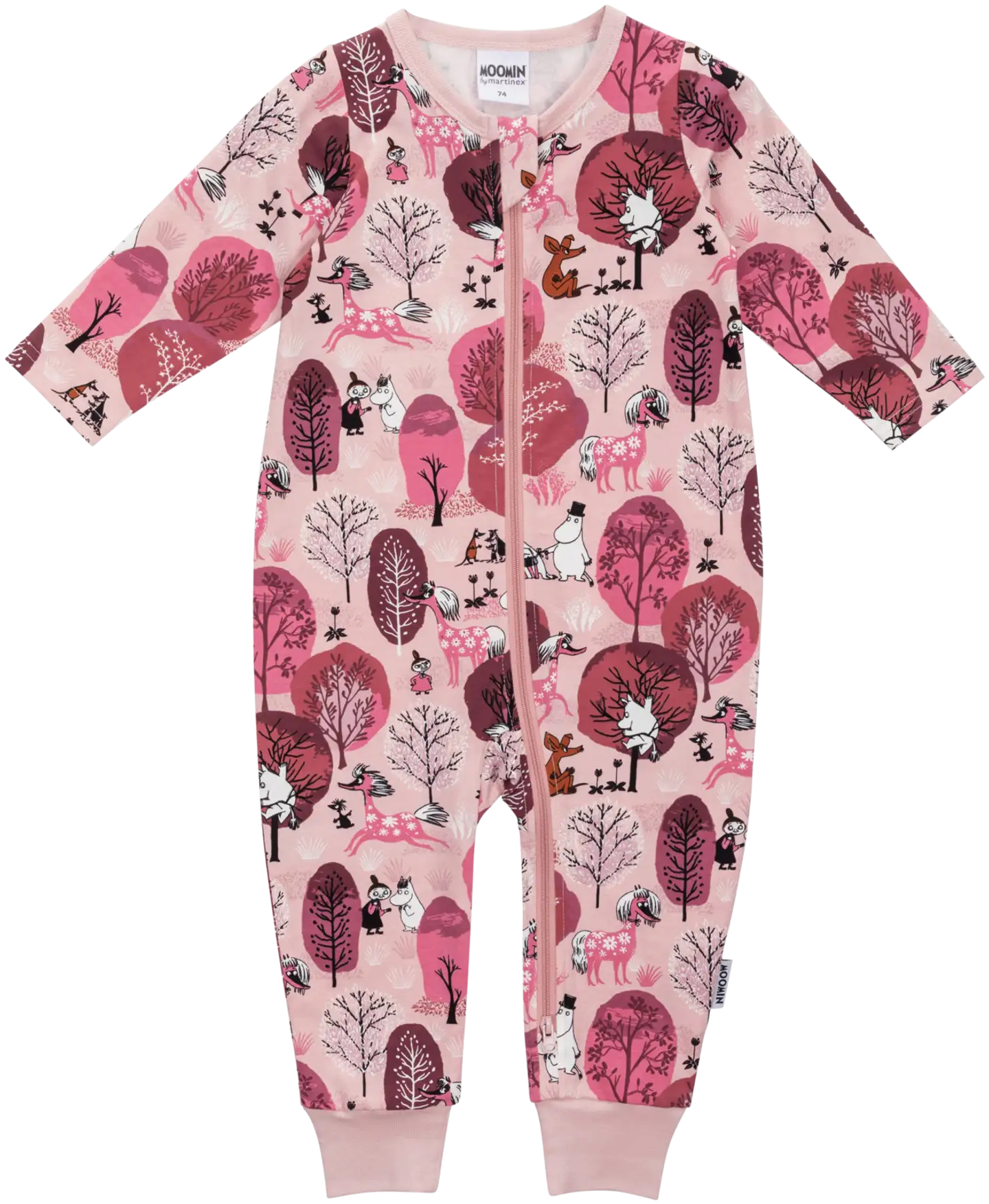 Moomin by Martinex vauvojen pyjama Kuiskutus 589928 - Vaaleanpunainen - 1