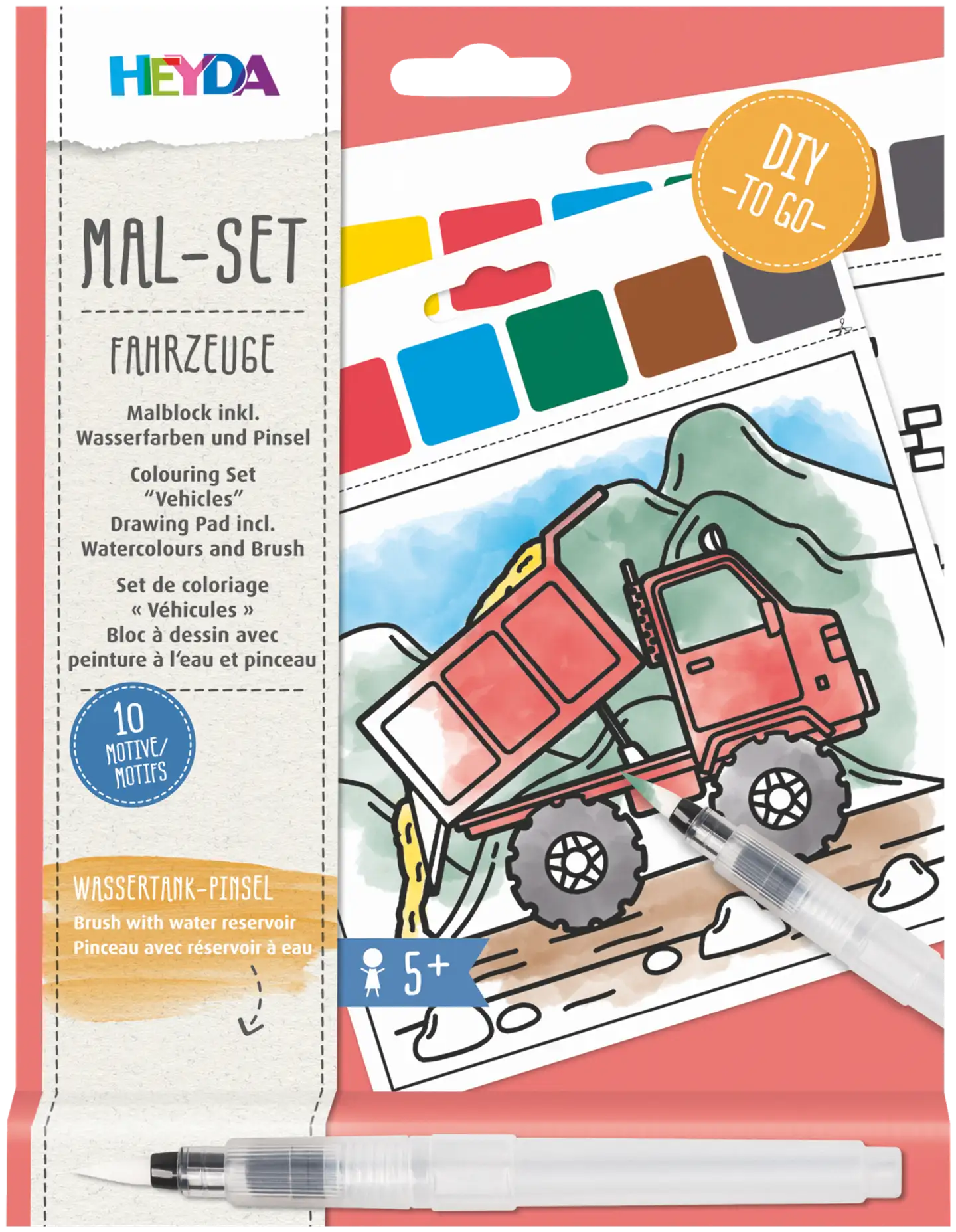 Värityssetti Ajoneuvot - 1