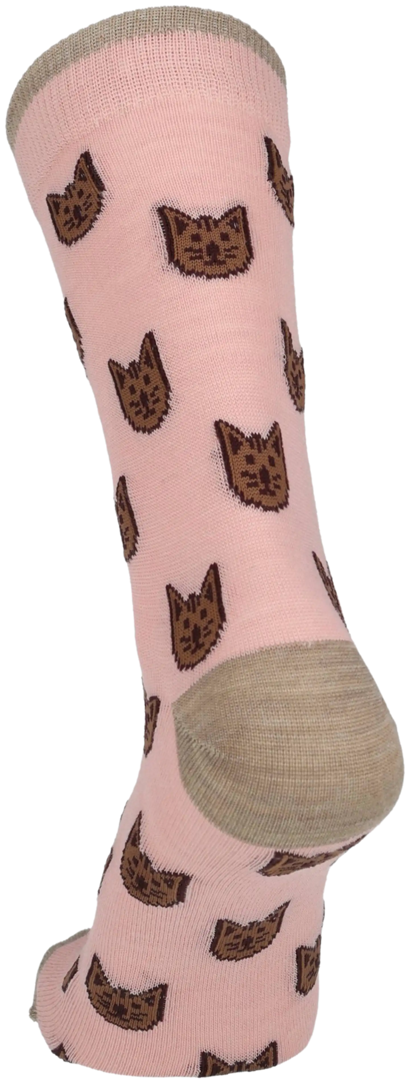 Sukkamestarit naisten merinovillasukat Kisu - Soft pink - 5