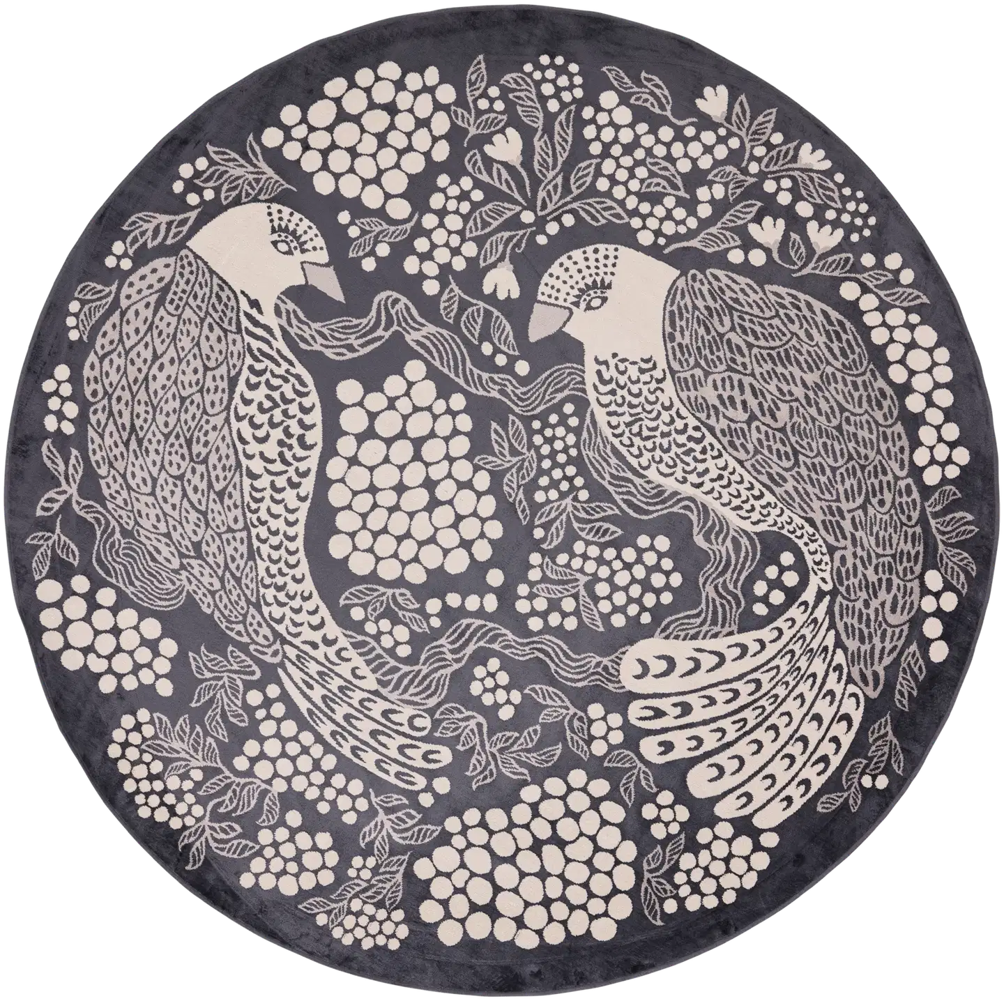 Vallila matto Viserrys  Ø 160 cm darkgrey - 1