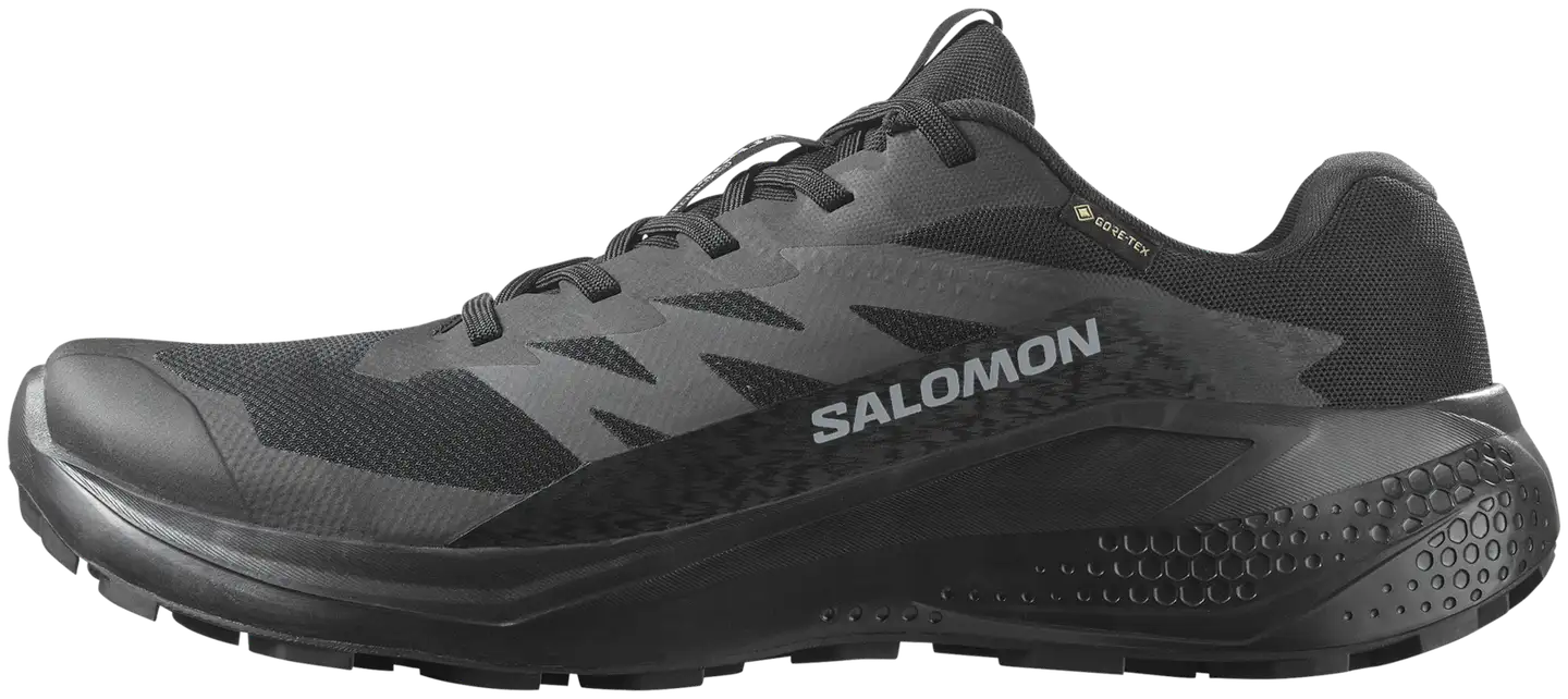 Salomon miesten maastojuoksukengät Alphaglide GTX - Black/Asphalt/Black - 6