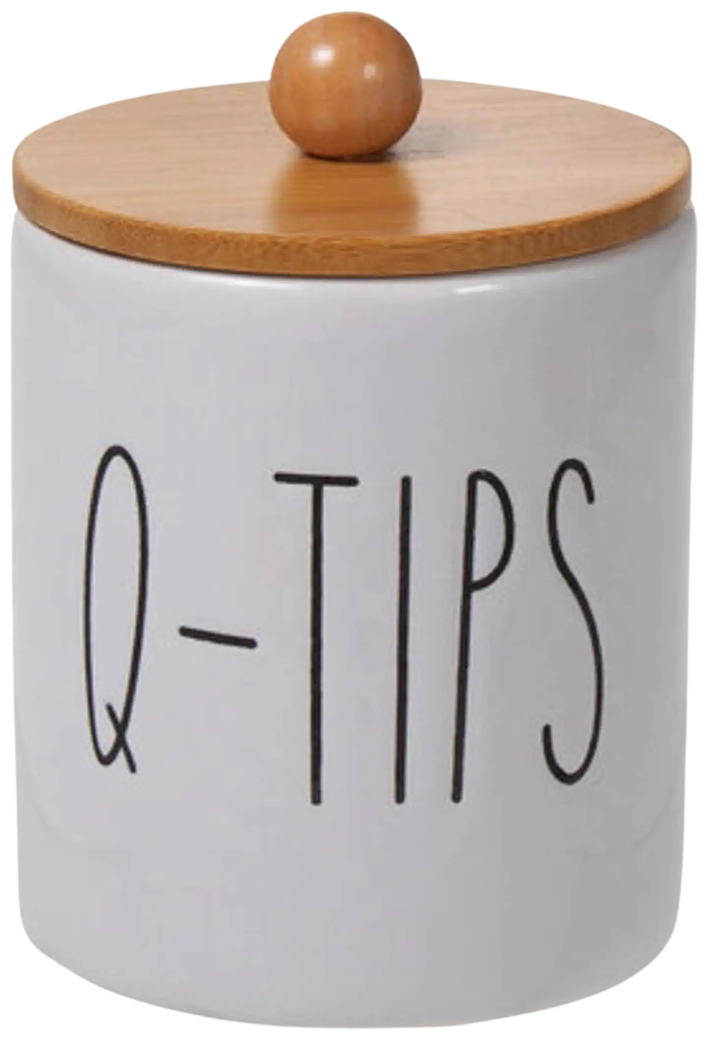 AmandaB Keraaminen purkki Q-tips, valkoinen