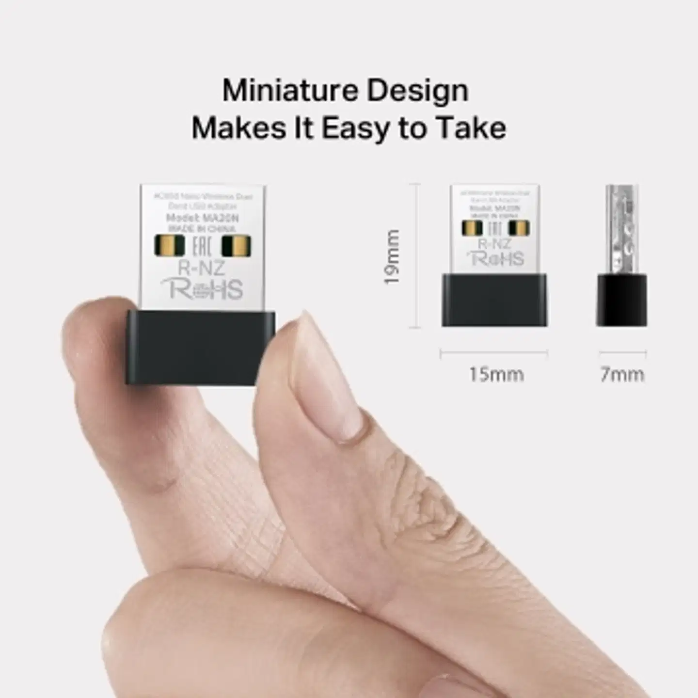 Mercusys MA20N Nano USB Wi-Fi -adapteri - 4