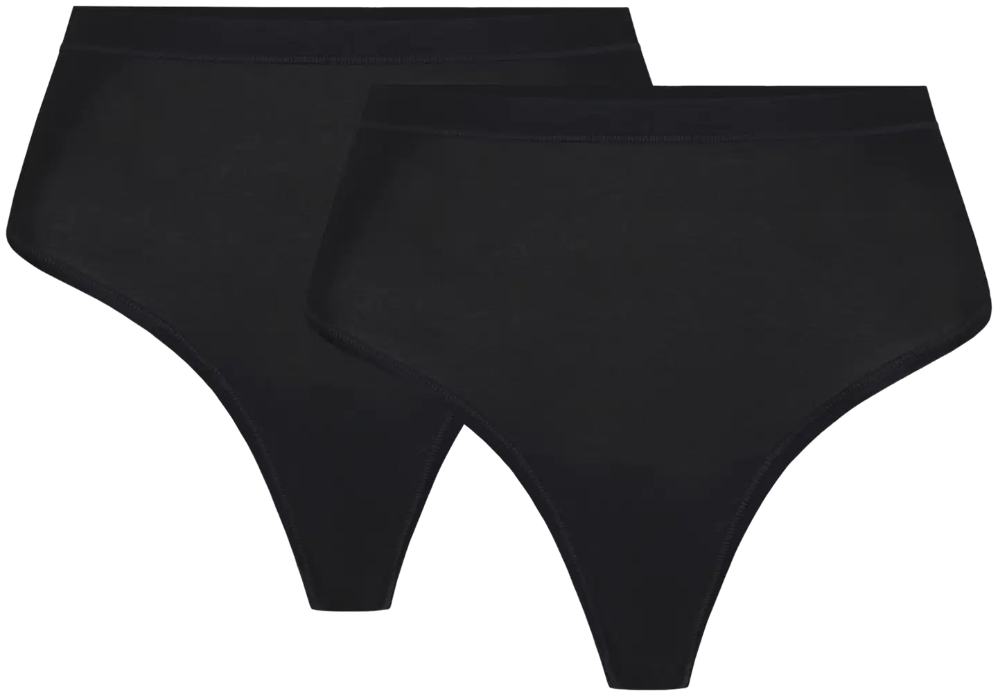 Pierre Robert naisten String Tencel Modal alushousut 2-pack - Black - 1