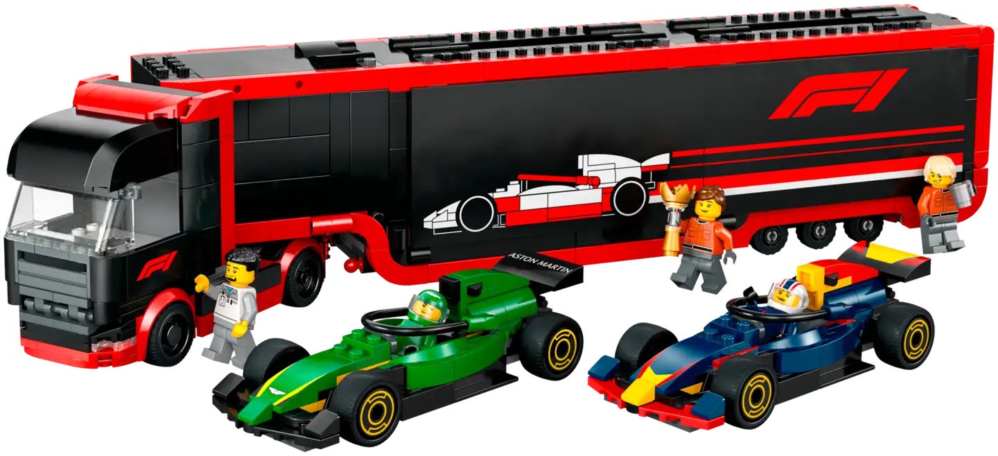 LEGO® City 60445 F1®-rekka ja F1®-autot RB20 ja AMR24, Autosetti - 4