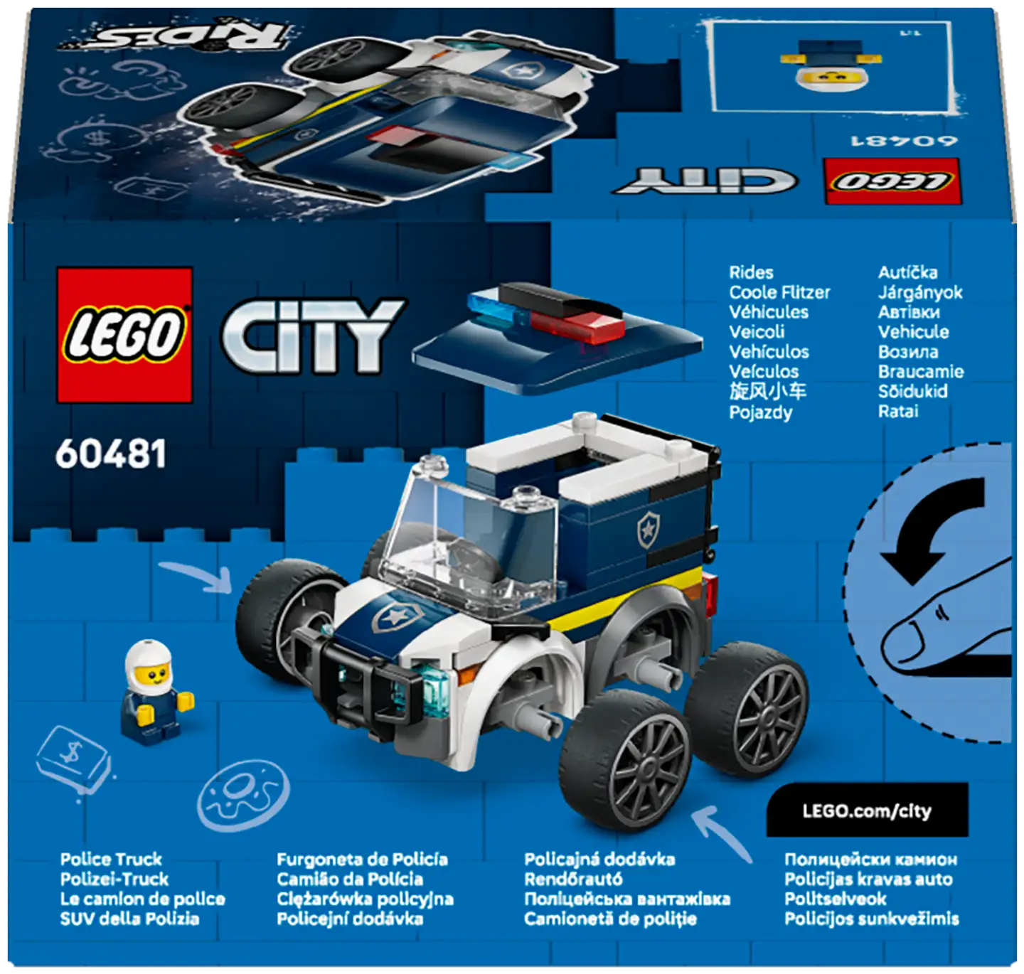 LEGO® City Brick Rides 60481 Menopelit – Poliisiauto - 6