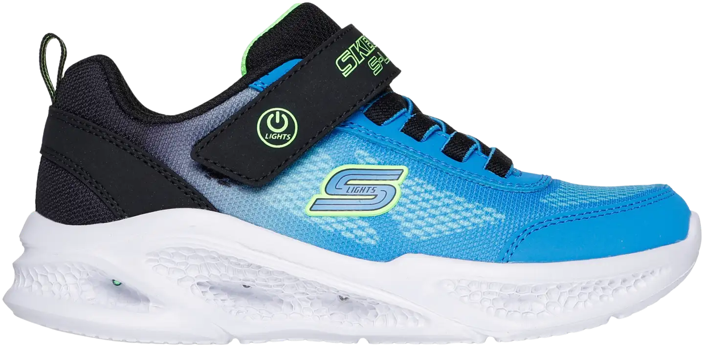 Skechers lasten vilkkulenkkari Meteor Lights Krendox - black/blue/lime - 3