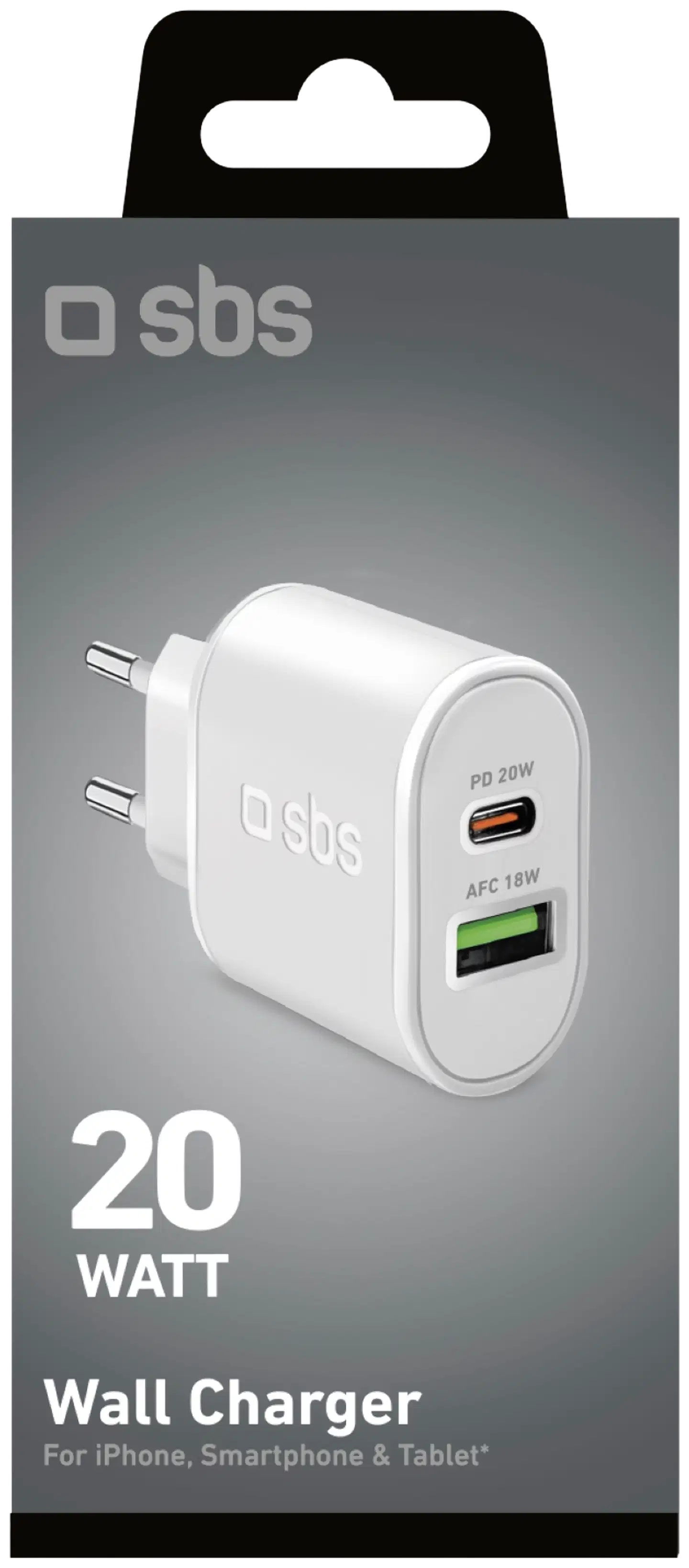 SBS matkalaturi Usb-C + Usb-A 20 W - 2