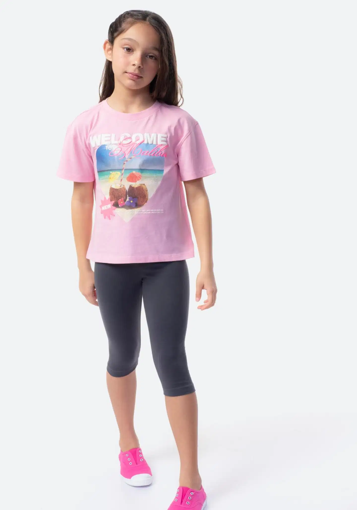 TEX lasten t-paita I276273 - POWNDER PINK - 4