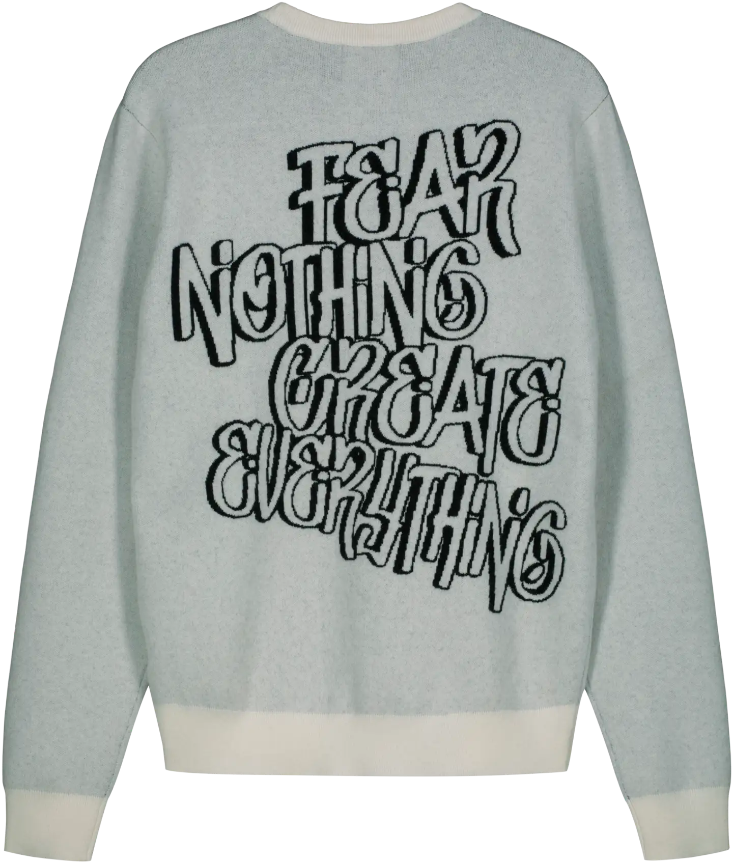 WKLY. miesten neulepusero Ough - Off white-black - 2