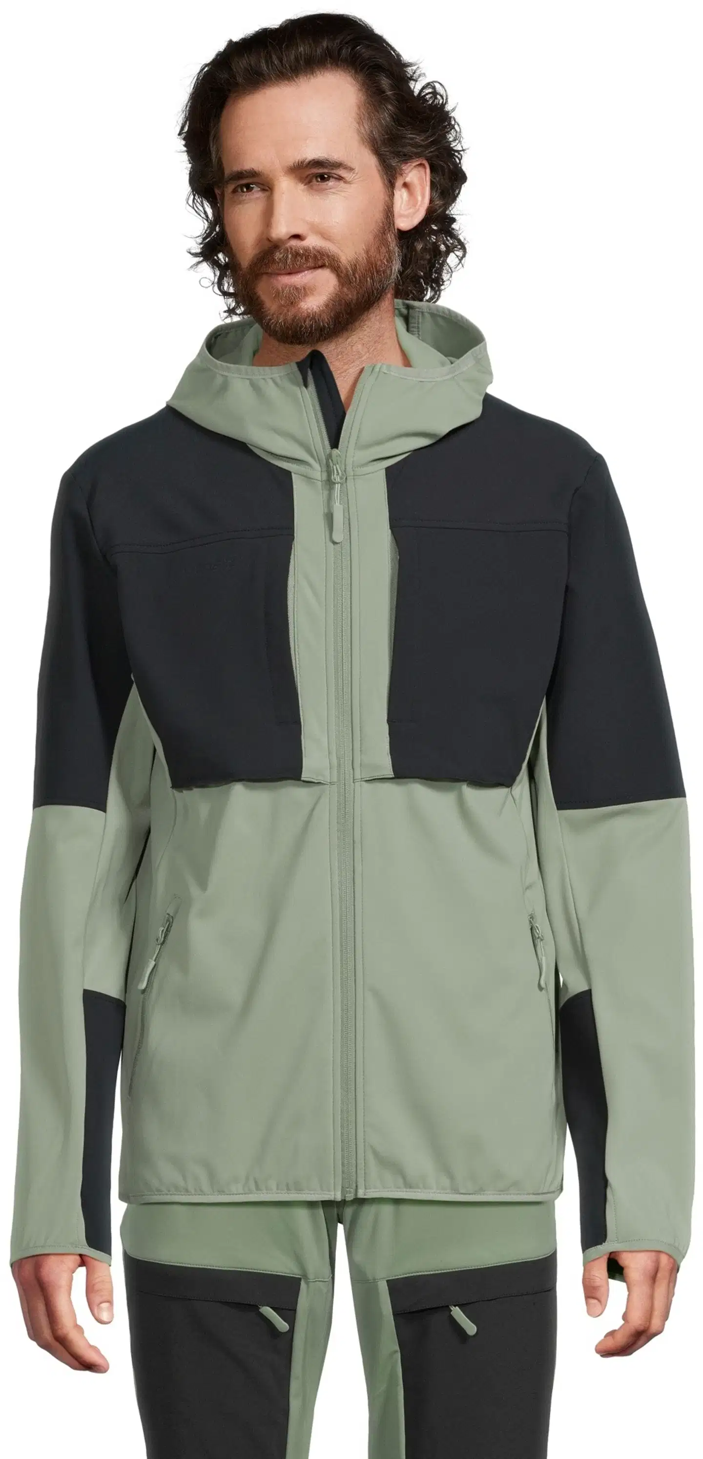 Luode12 miesten retkeily- ja ulkoilutakki 204L112655 - Oil Green - 1