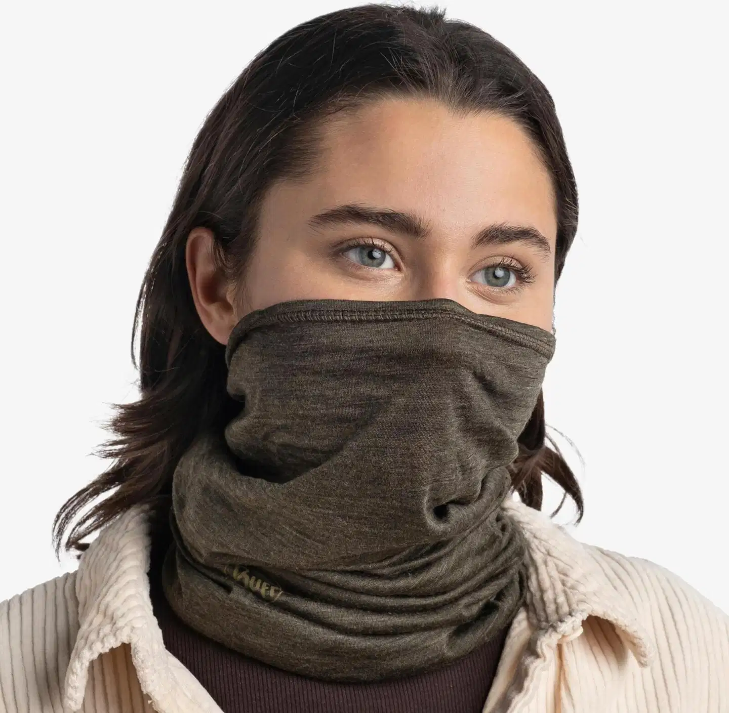 Buff tuubihuivi Lightweight Merino Solid Bark - 4