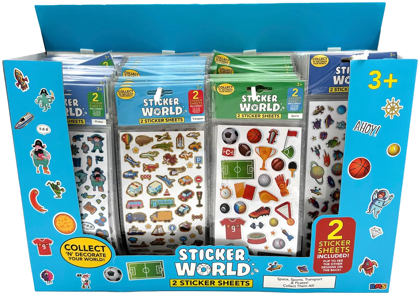 Sticker World tarra-arkki 2kpl/pkt Blue