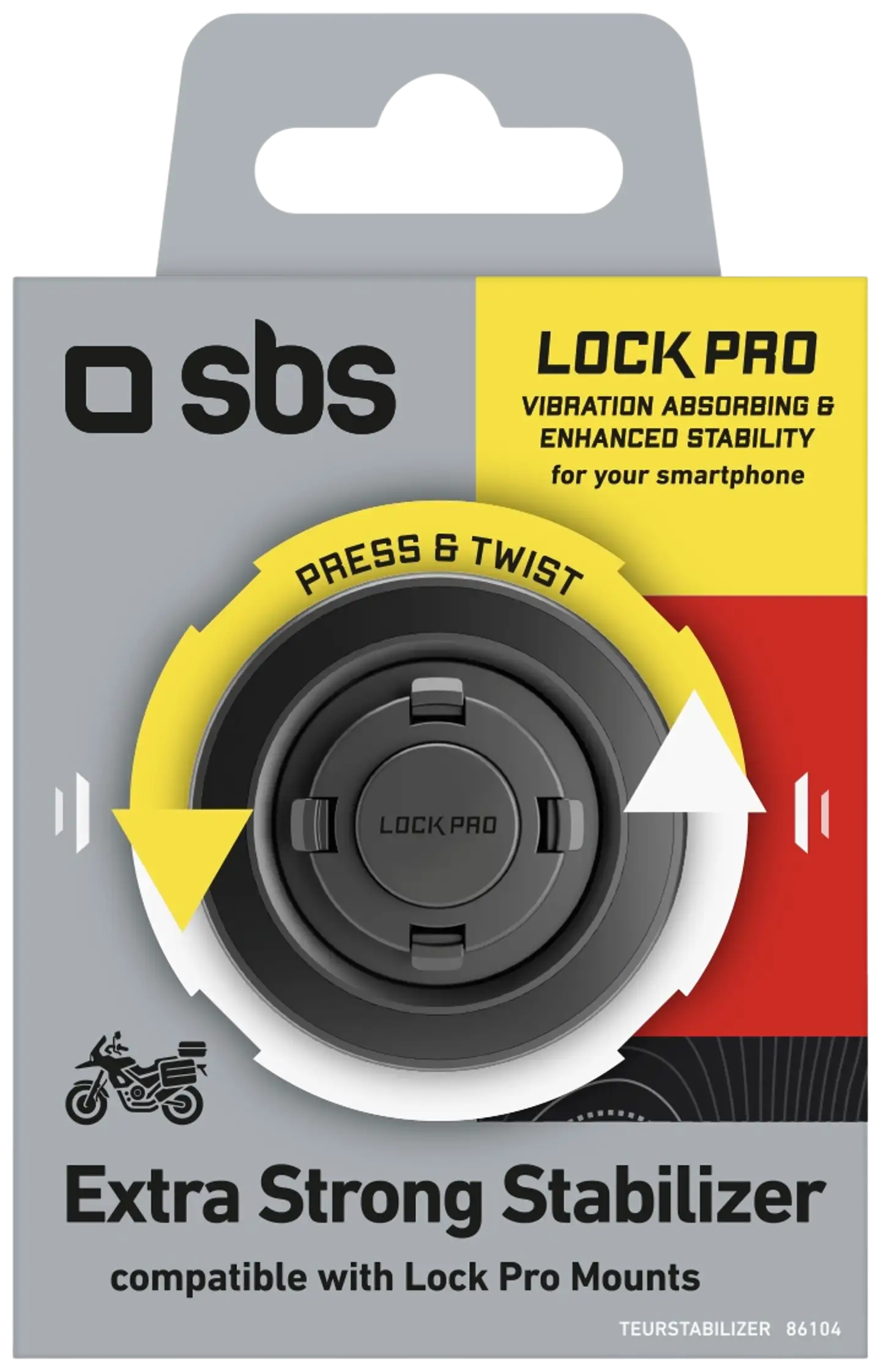 SBS Lock Pro vakain puhelintelineeseen moottoripyörille - 2