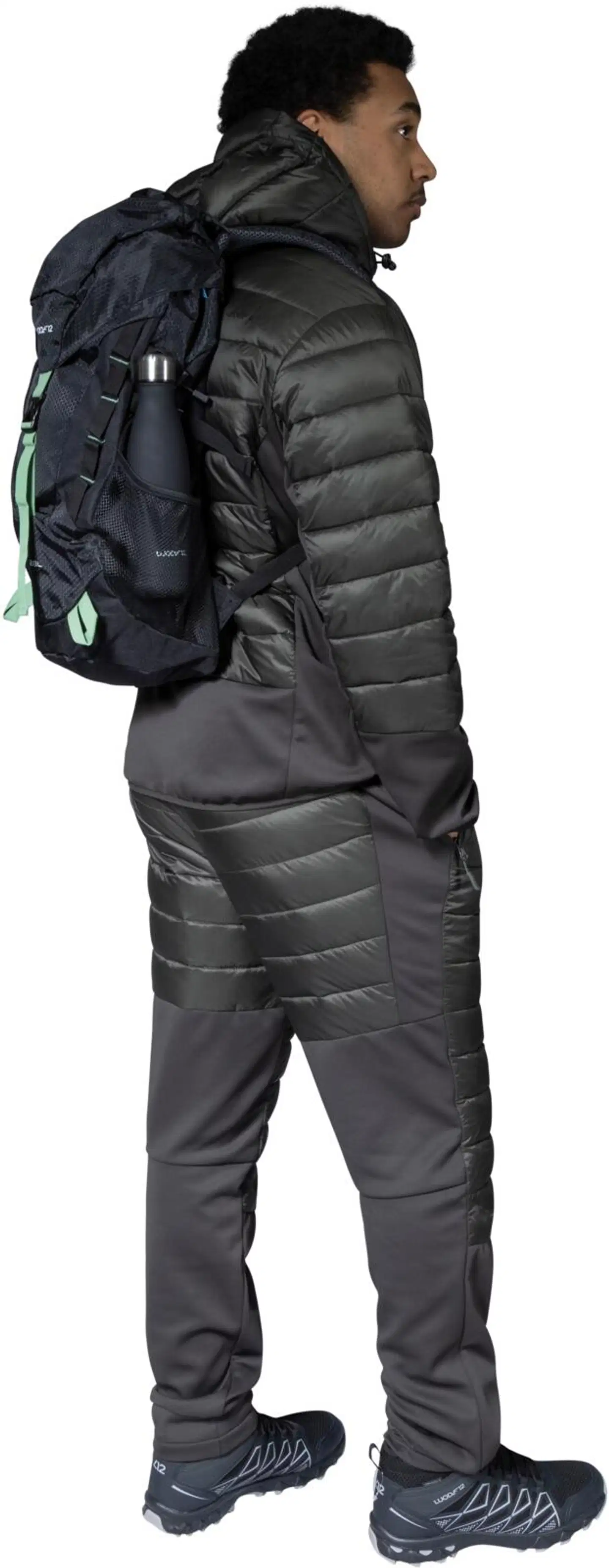 Luode12 miesten retkeily- ja ulkoiluhousut 204L112653 - dark dull gray - 10