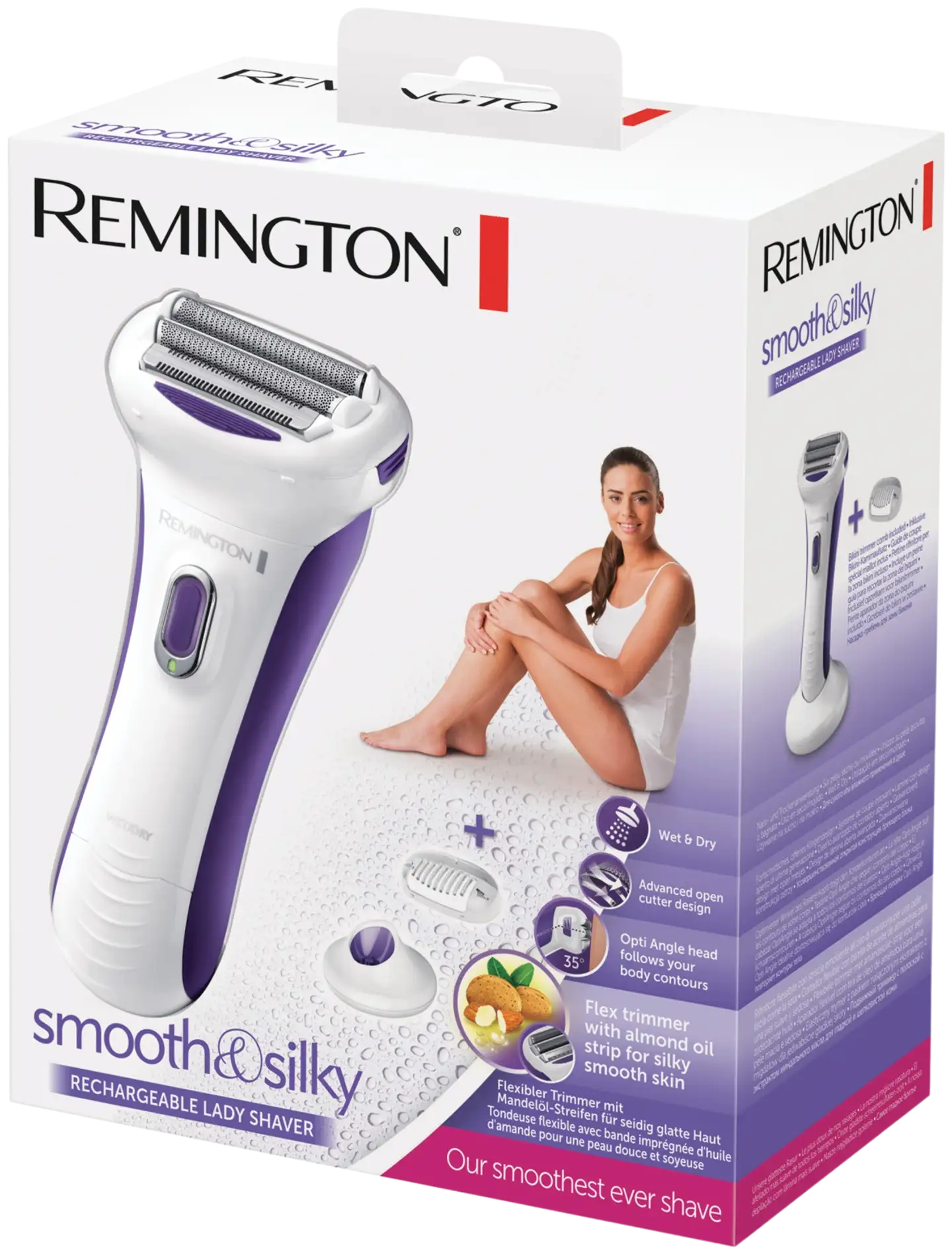 Remington Ladyshaver ladattava Smooth & Silky WDF5030 - 2