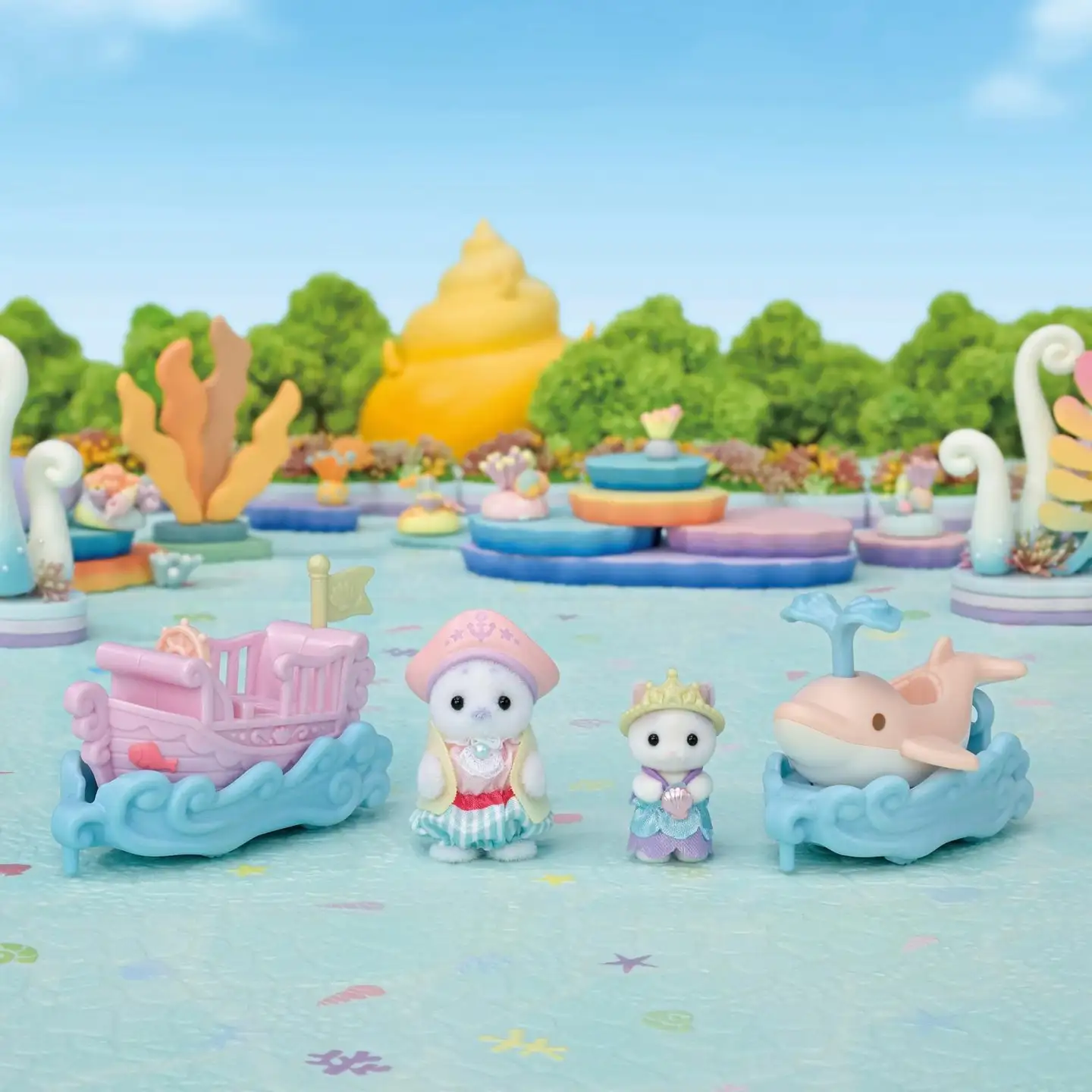 Sylvanian Families huvipuiston delfiini ja leikkilaiva - 2